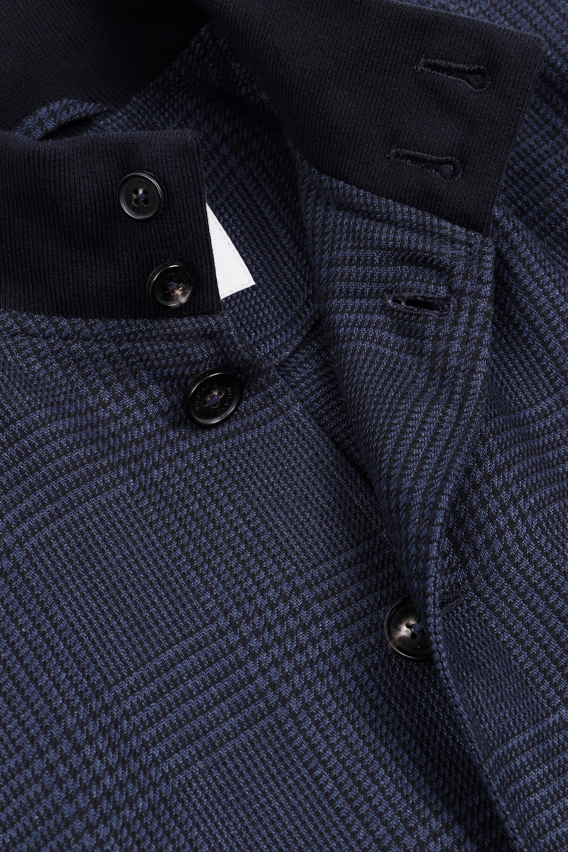 GIUBBOTTO VALSTARINO SFODEARTO, PINECIPA DI GALLES MISTO LINO - Navy blue