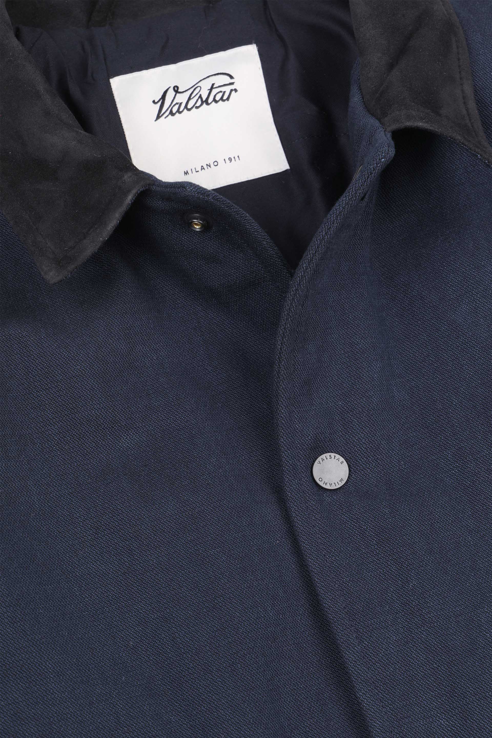 PETER WORK JACKET, IMBOTTITA, DENIM - Denim blue