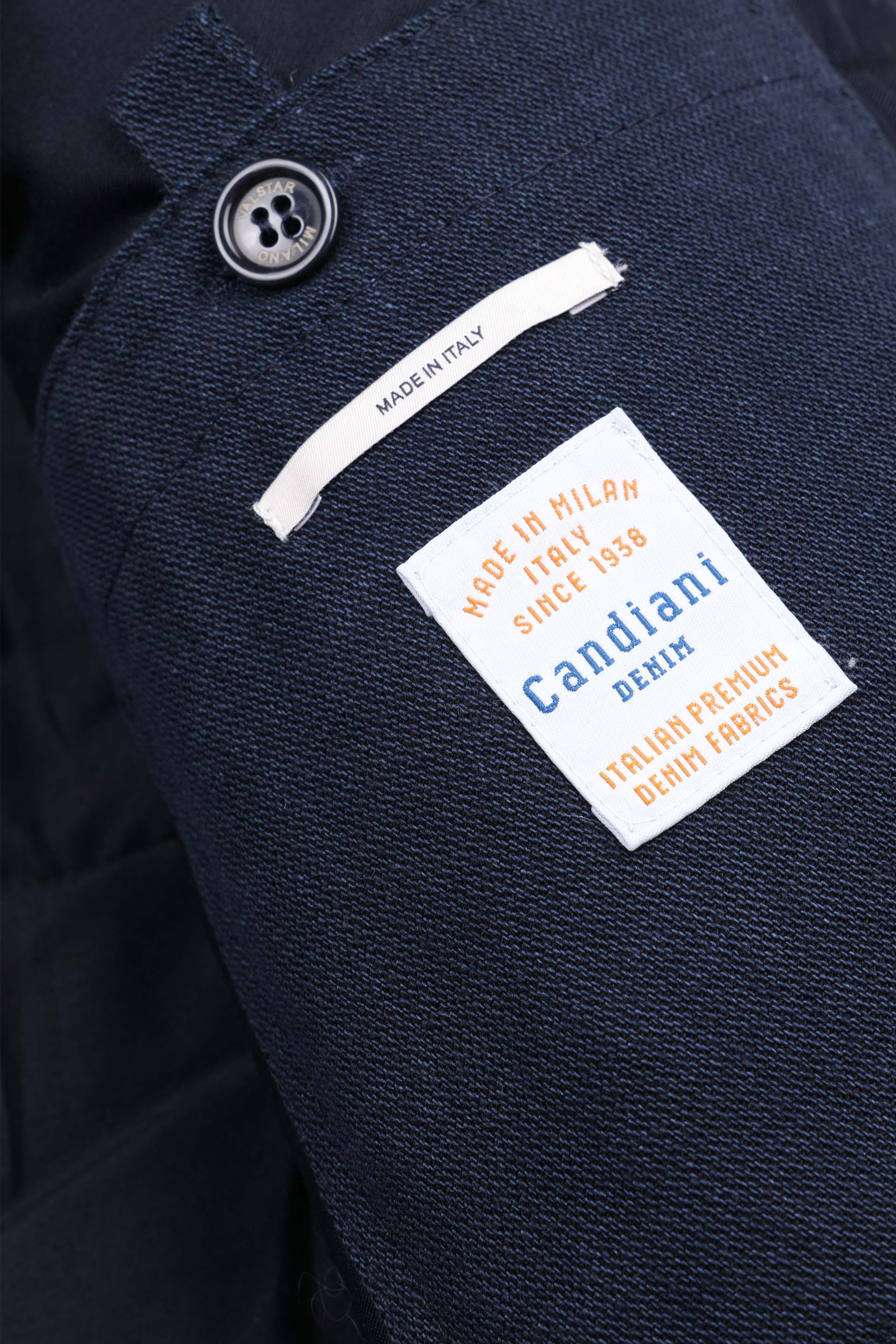 PETER WORK JACKET, IMBOTTITA, DENIM - Denim blue