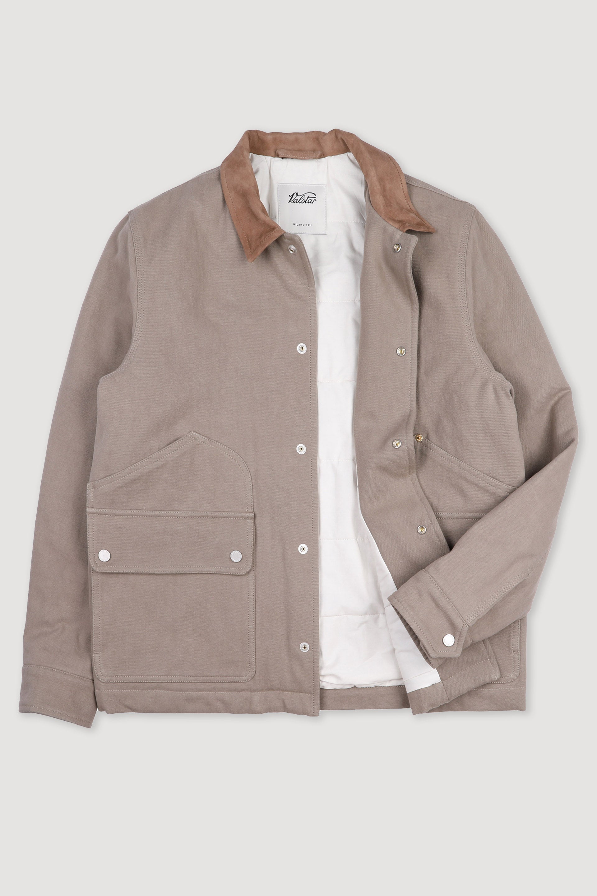 PETER WORK JACKET, IMBOTTITA, DRILL FABRIC - Coloniale