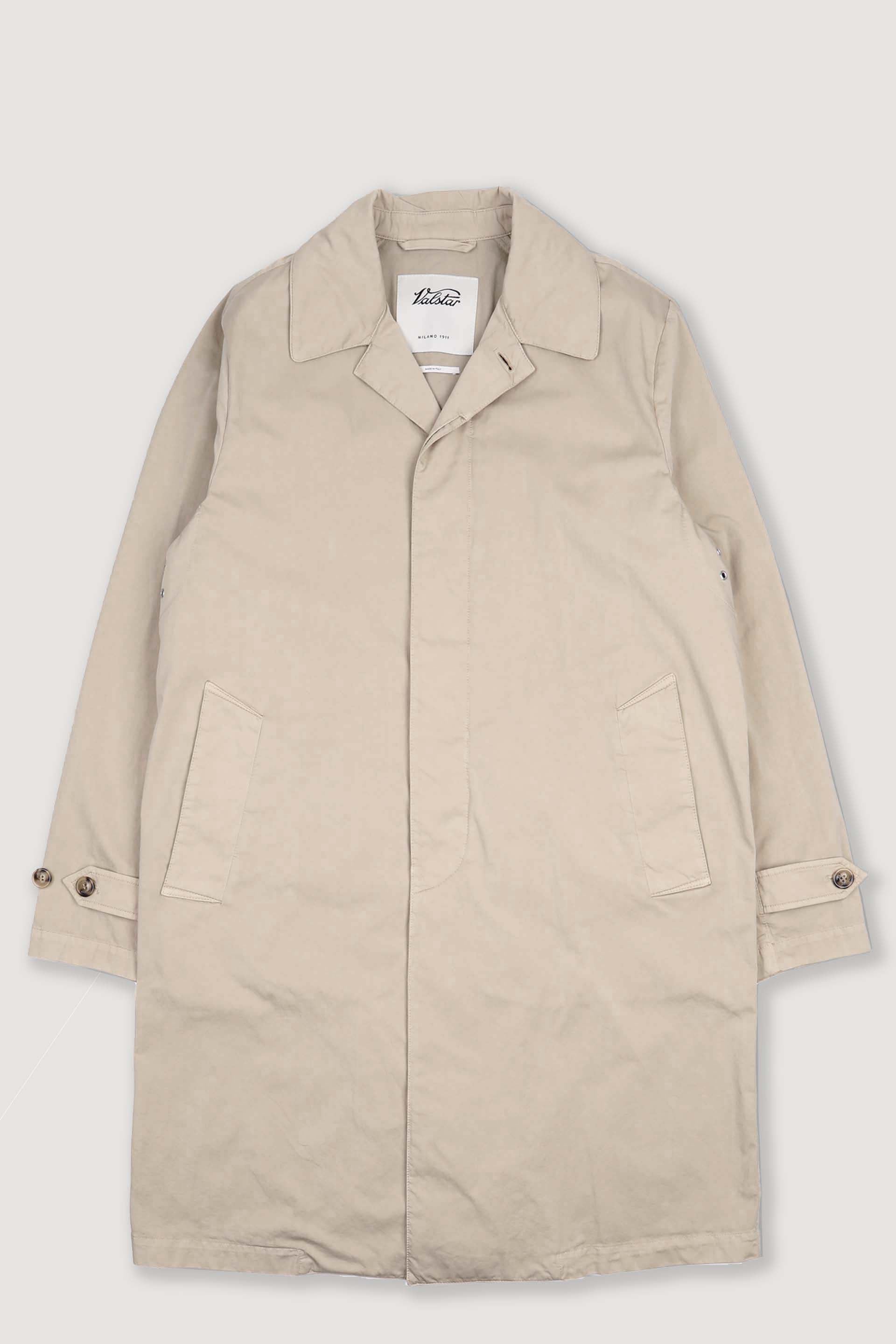 Trench Torino in cotone misto nylon, sfoderato. Beige - Sable