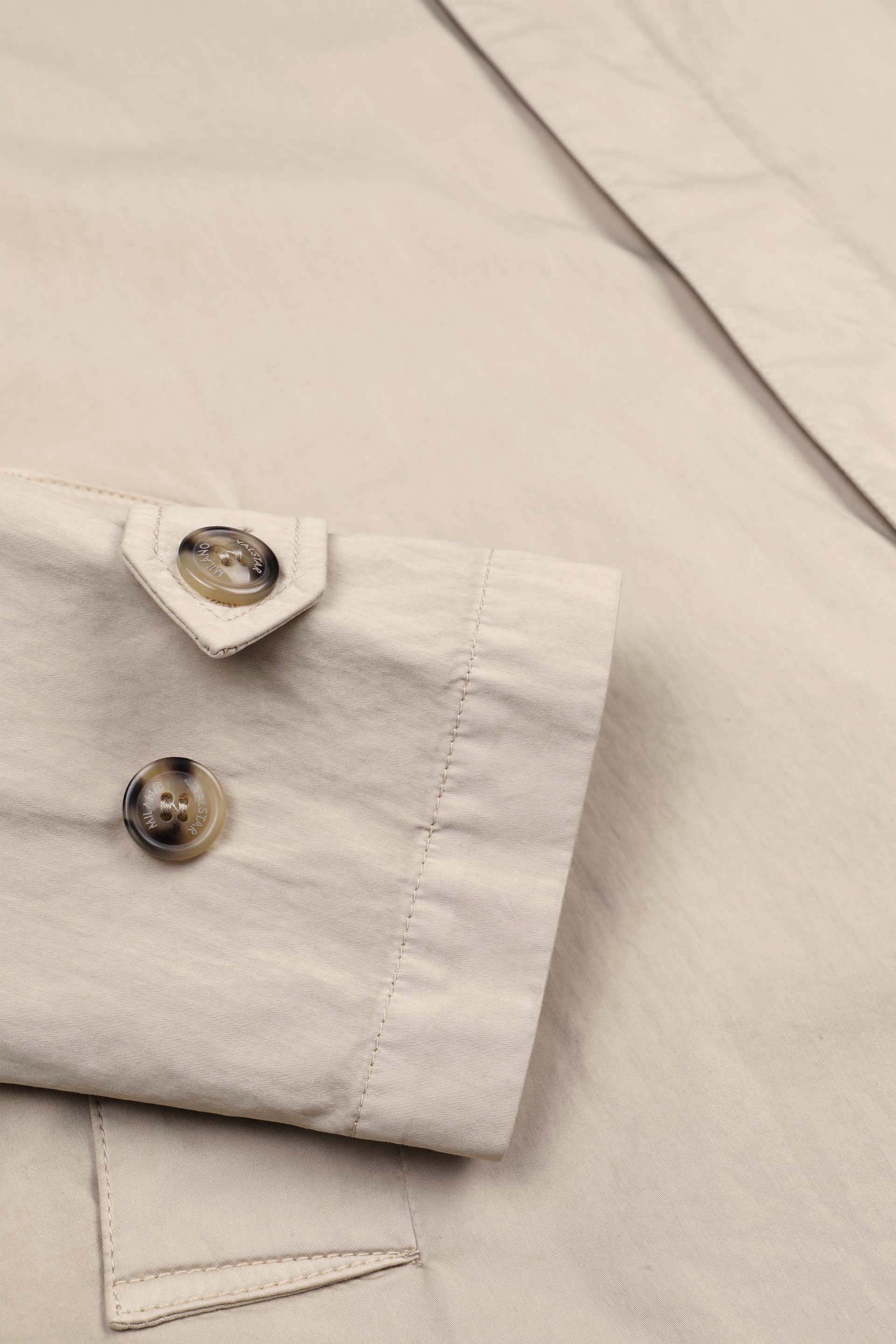 Trench Torino in cotone misto nylon, sfoderato. Beige - Sable