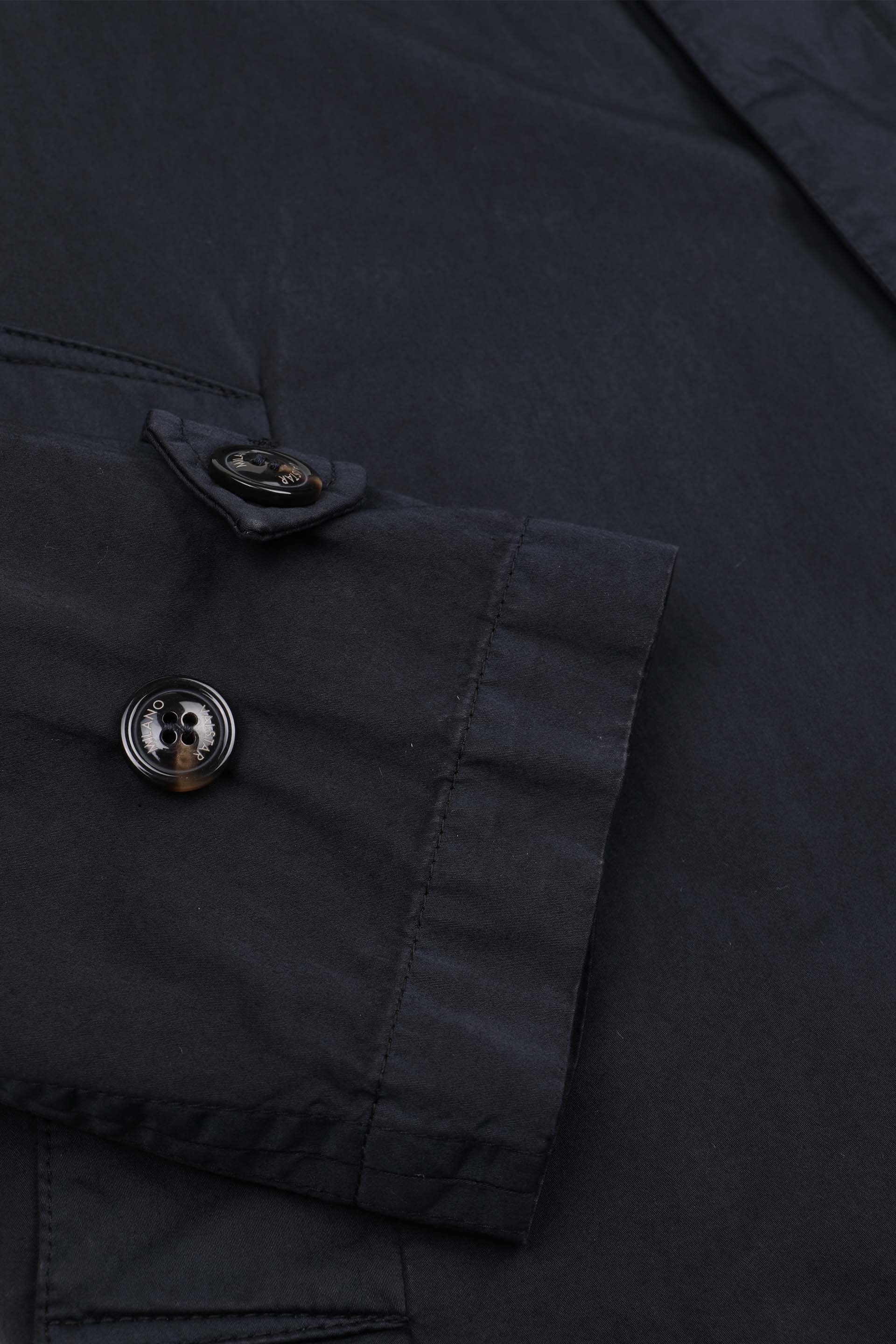 Trench Torino in cotone misto nylon, sfoderato. - Navy blue