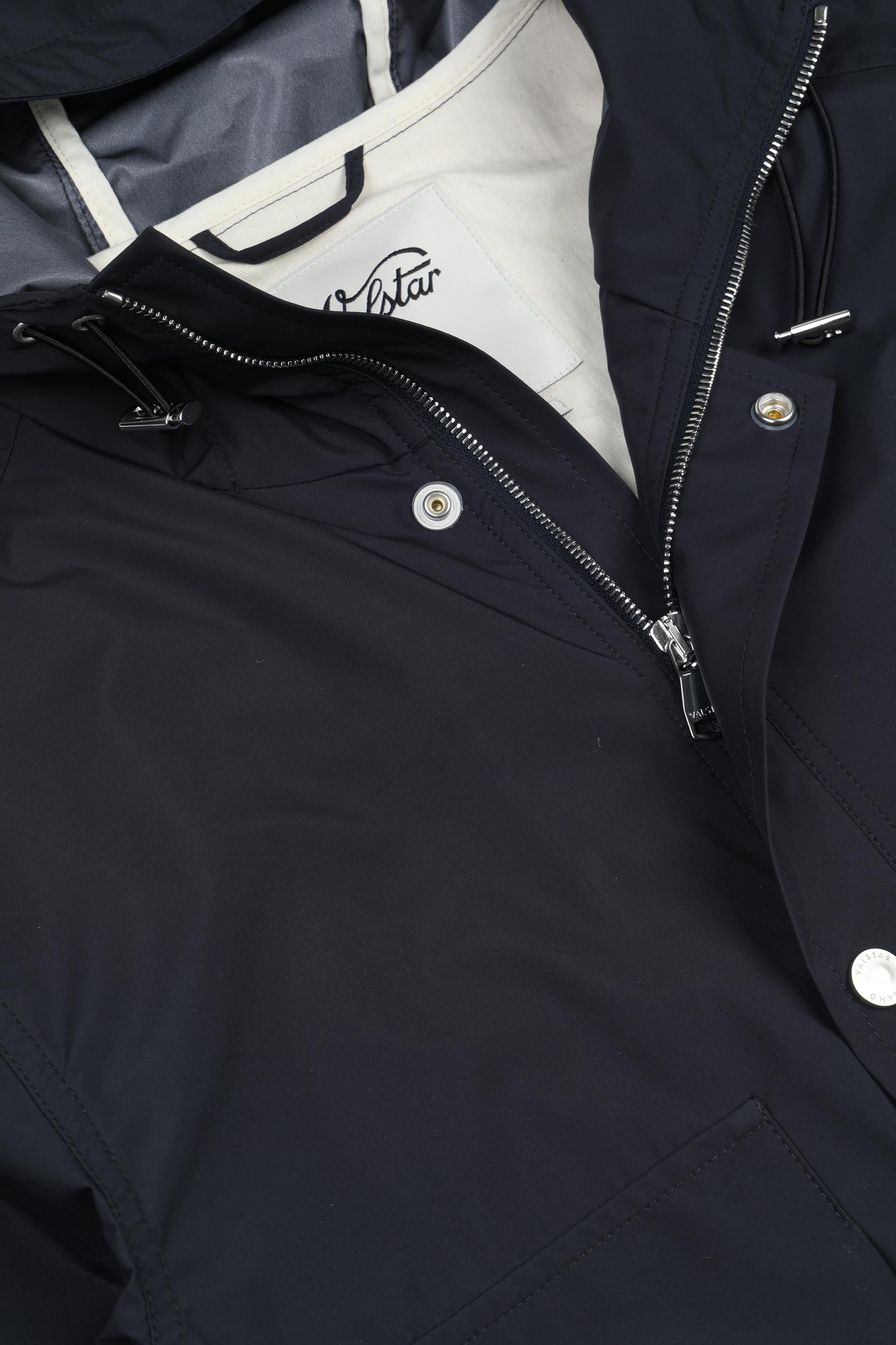 Gardiner parka in 3 layer microfiber, waterproof. - Navy