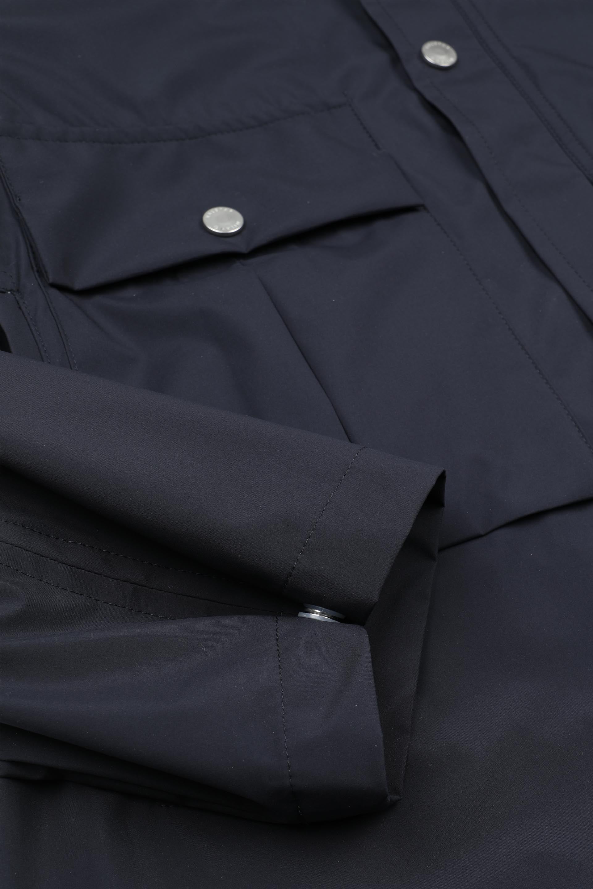 Parka Gardiner in microfibra accoppiata a 3 strati, waterproof. - Navy blue