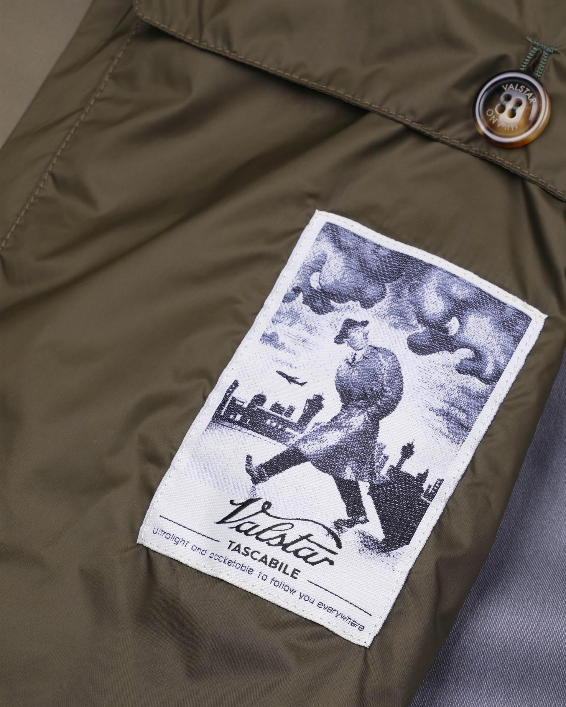 Impermeabile Milano tascabile in microfibra accoppiata a 3 strati, waterproof. Verde - Cappero