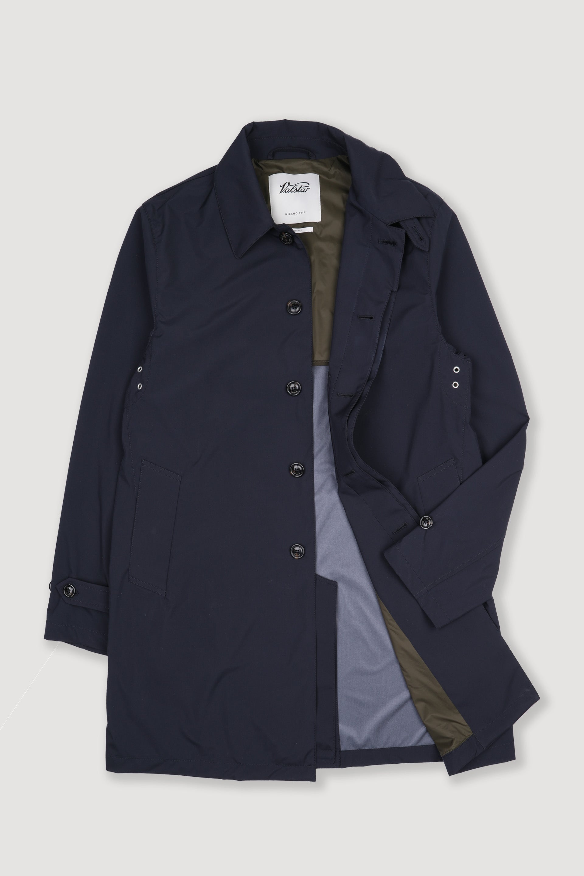 Impermeabile Milano tascabile in microfibra 3 layer, waterprof. - Navy blue