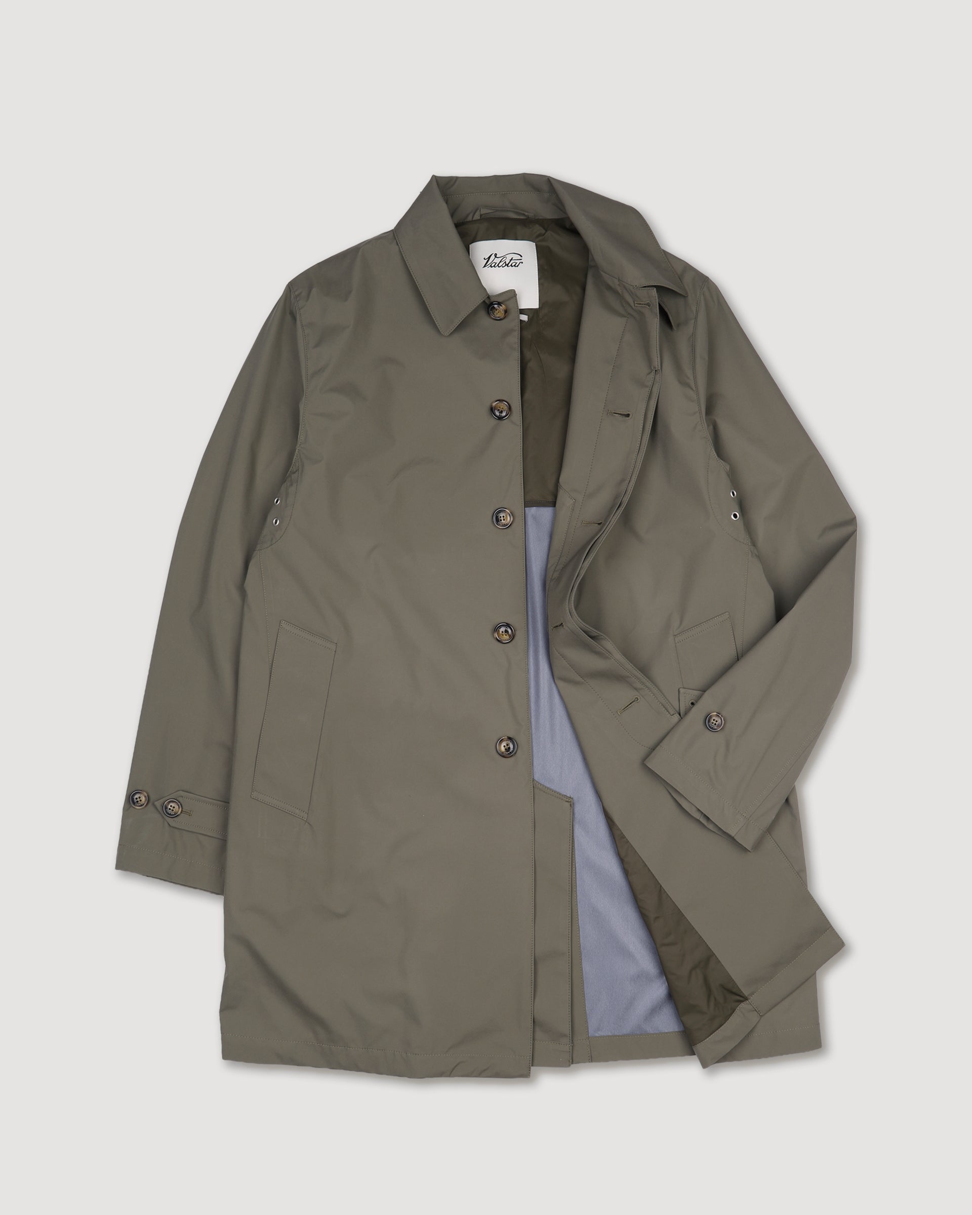 UOMO-TRENCH (MILANO) TASCABILE IN TESSUTO MICROFIBRA 3 LAYERS WATER-PROOF TRASPIRANTE, SEMI-FODERATO - Cappero