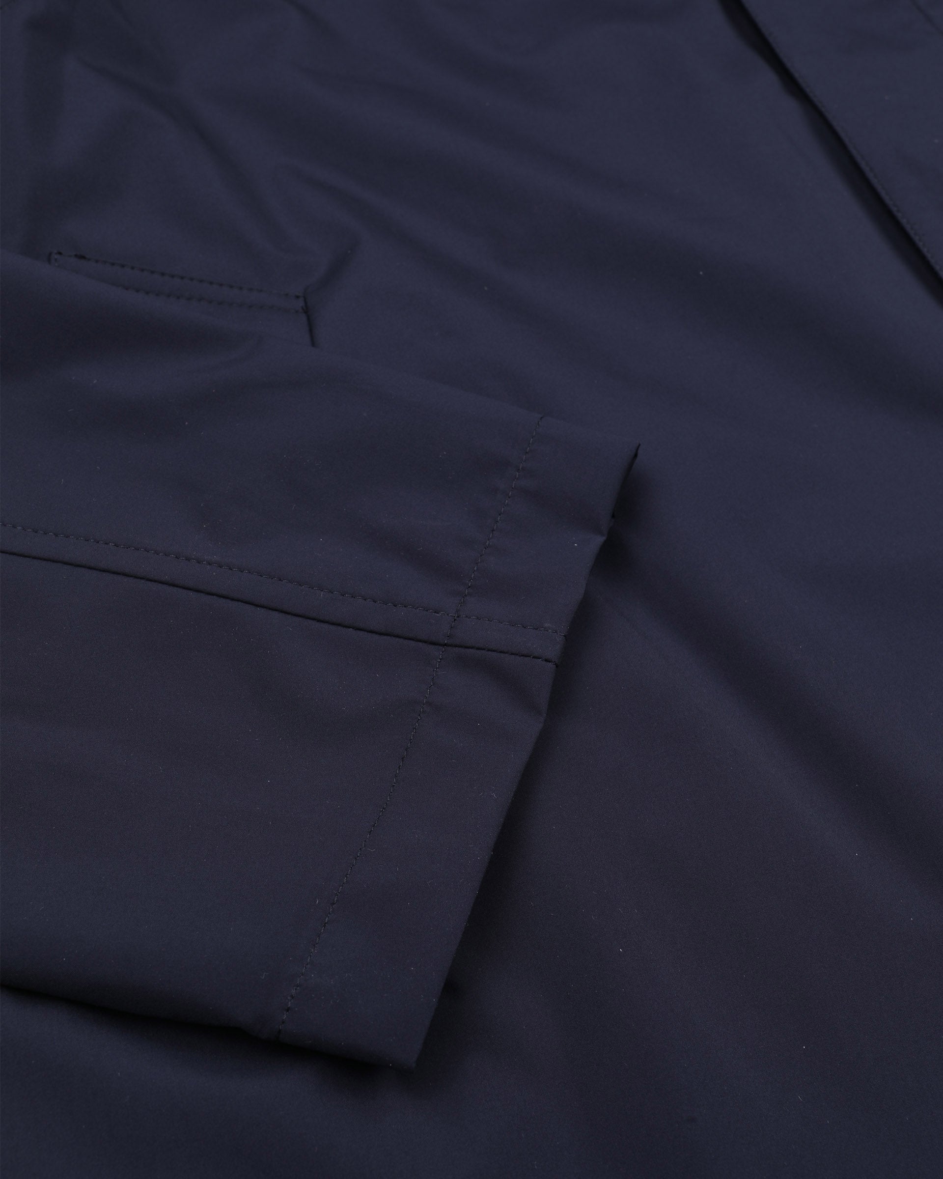 UOMO-TRENCH (MILANO) TASCABILE IN TESSUTO MICROFIBRA 3 LAYERS WATER-PROOF TRASPIRANTE, SEMI-FODERATO - Navy