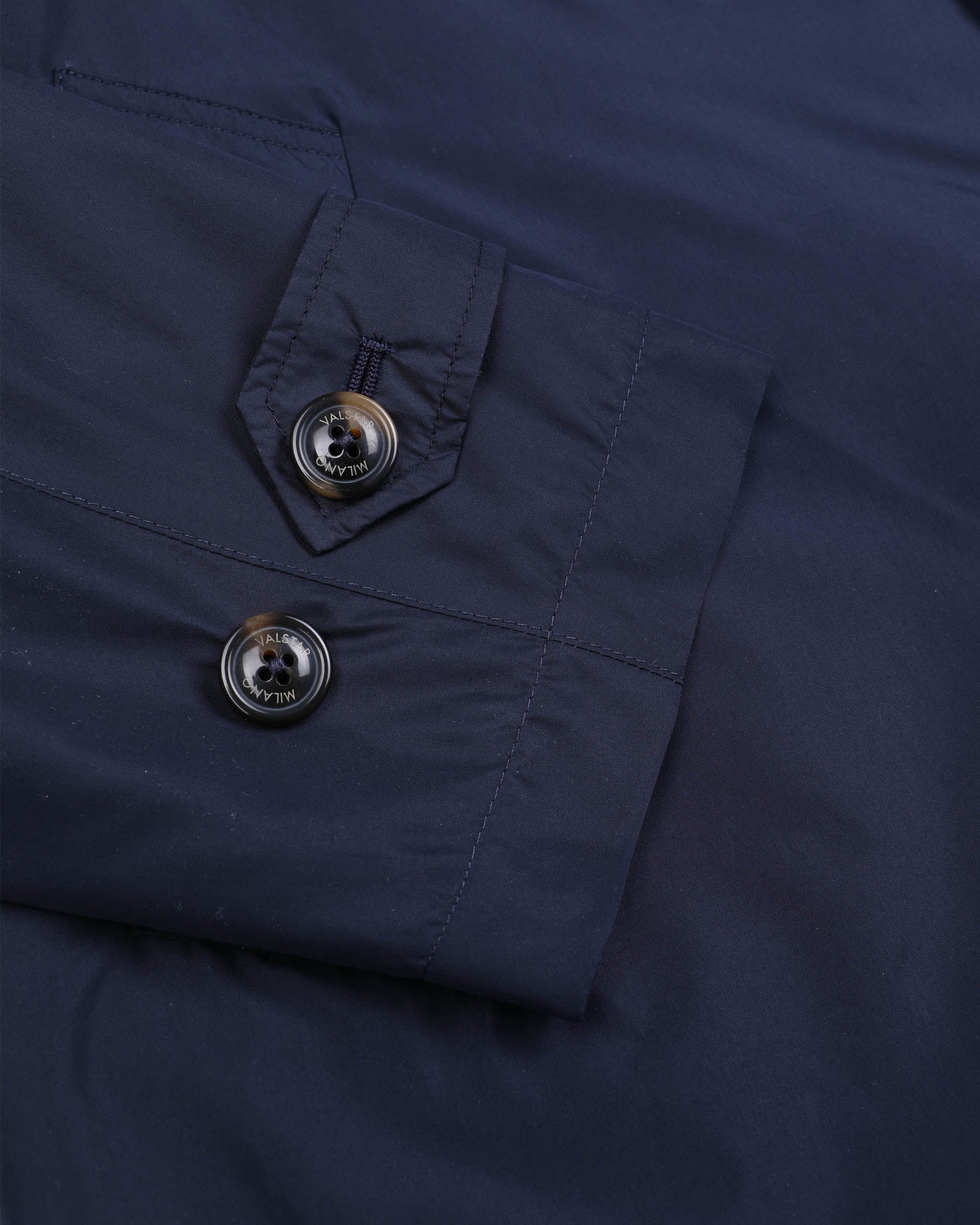 Impermeabile Milano tascabile in microfibra water repellent, foderato. Blu - Navy