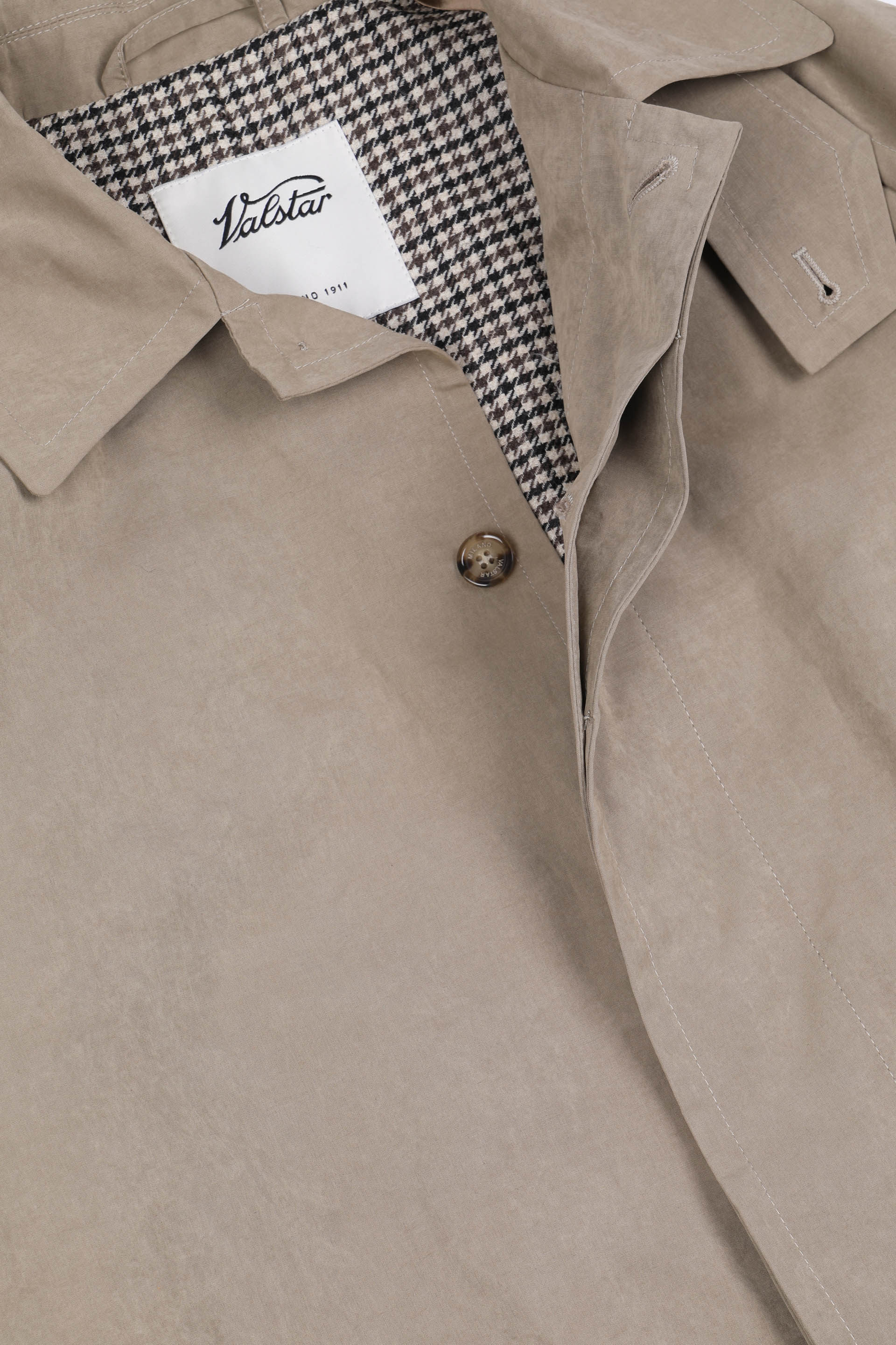 TRENCH HUMPHREY, FODERATO, TESSUTO MISTO COTONE/NYLON CERATO , WR - Farro