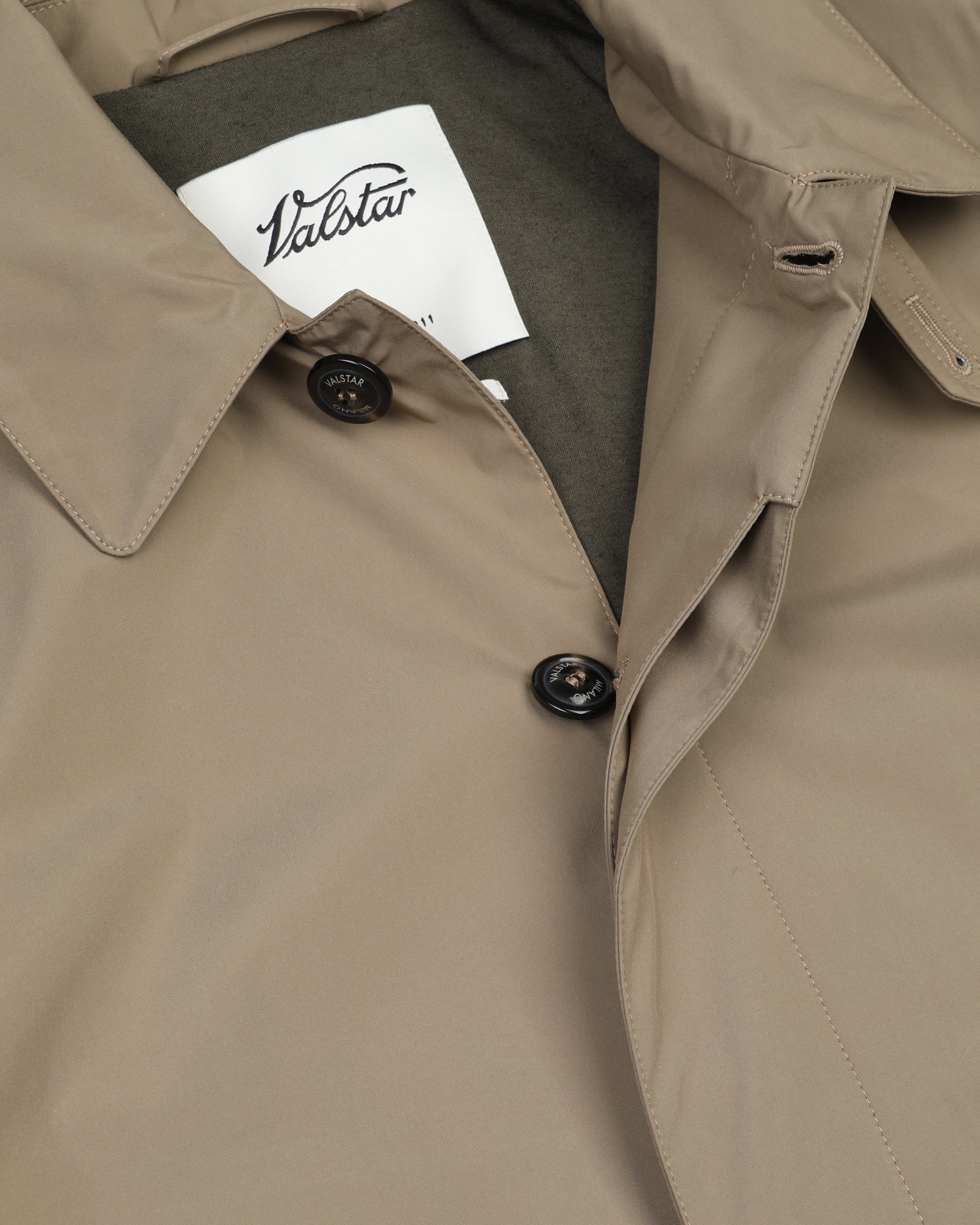 Impermeabile Milano tascabile in microfibra waterproof, foderato. Beige - Avana