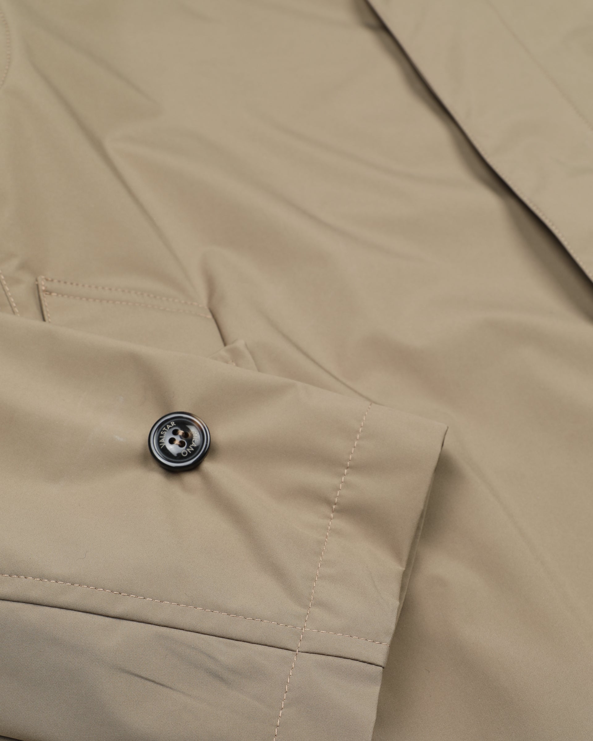 Impermeabile Milano tascabile in microfibra waterproof, foderato. Beige - Avana