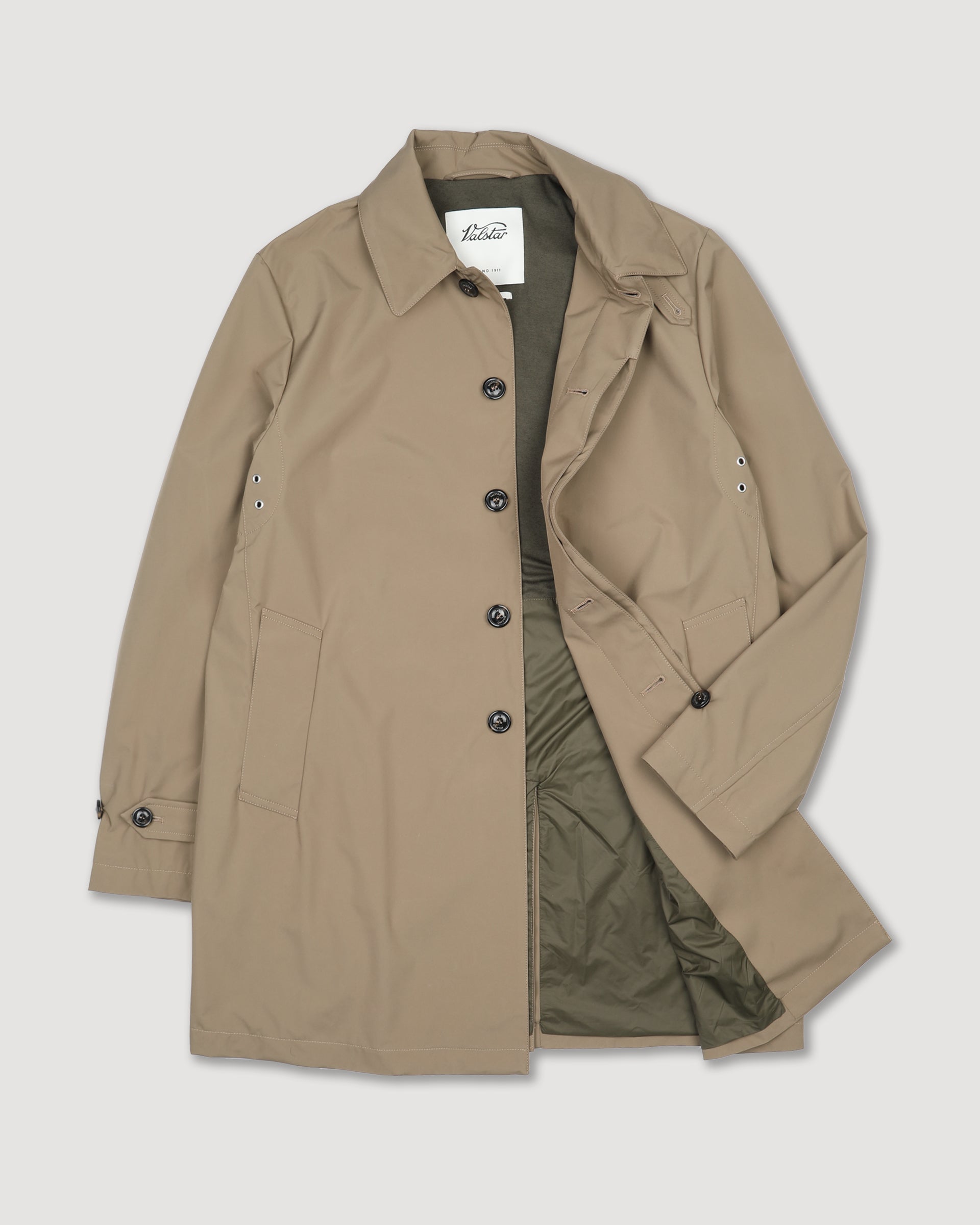 Impermeabile Milano tascabile in microfibra waterproof, foderato. Beige - Avana