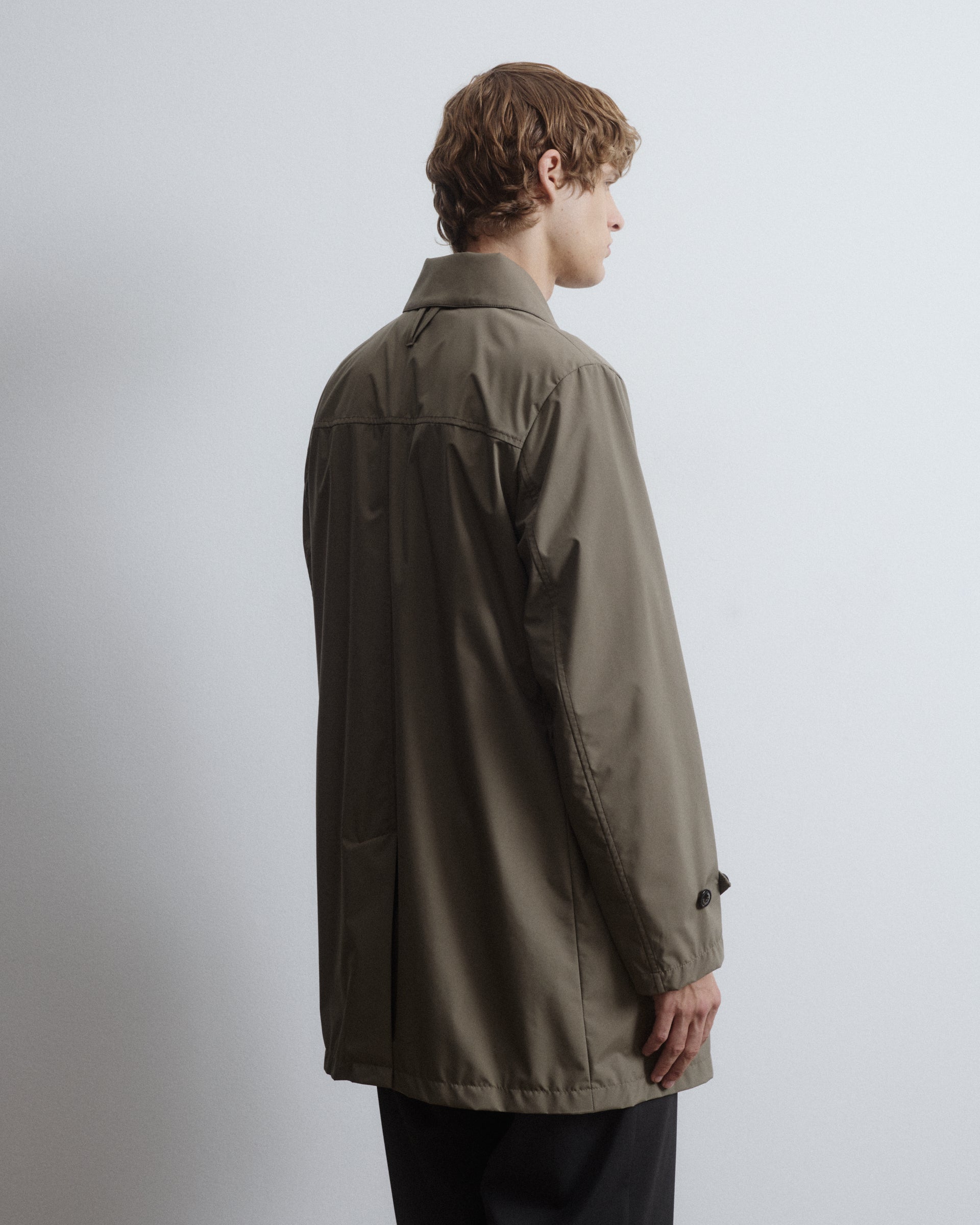 UOMO-TRENCH (MILANO) TASCABILE IN TESSUTO MICROFIBRA 3 LAYERS WATER-PROOF TRASPIRANTE, FODERATO - Cappero