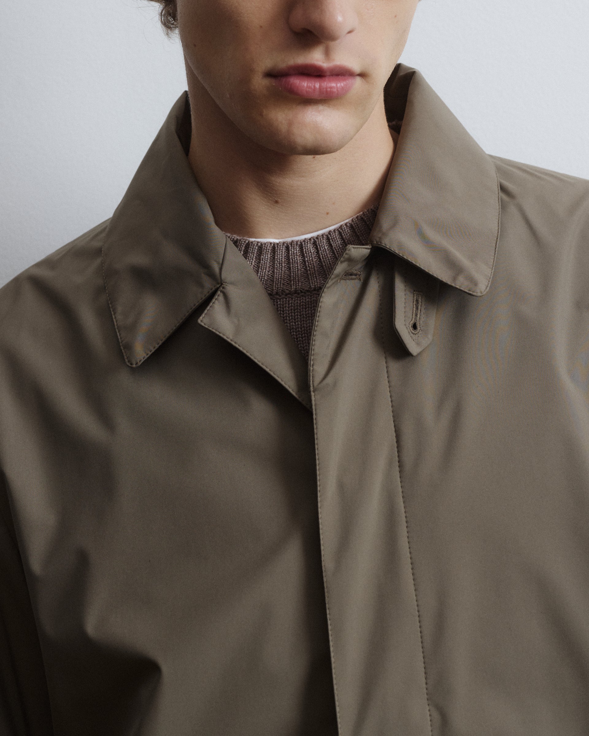 UOMO-TRENCH (MILANO) TASCABILE IN TESSUTO MICROFIBRA 3 LAYERS WATER-PROOF TRASPIRANTE, FODERATO - Cappero