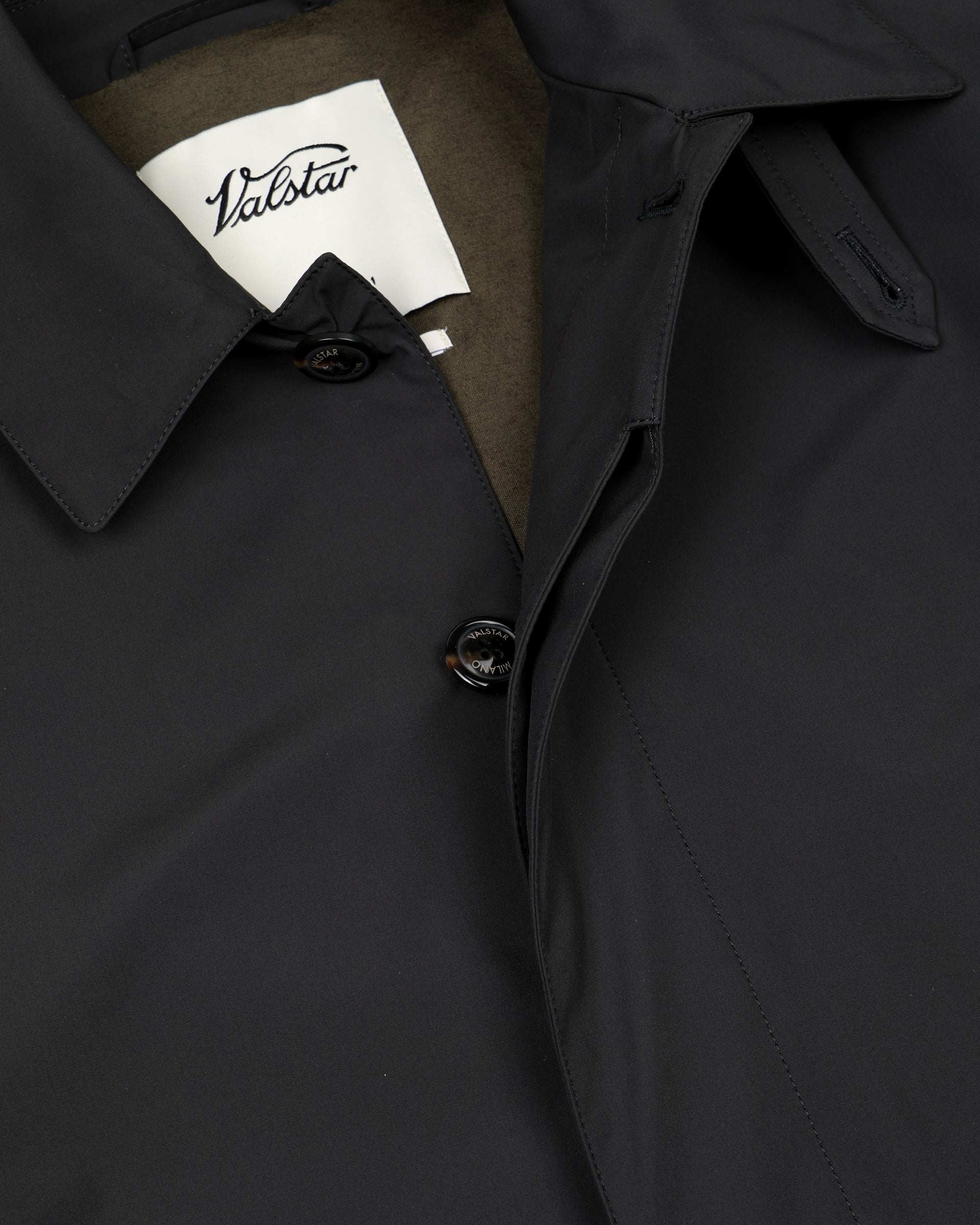 Impermeabile Milano tascabile in microfibra waterproof, foderato. Nero - Black