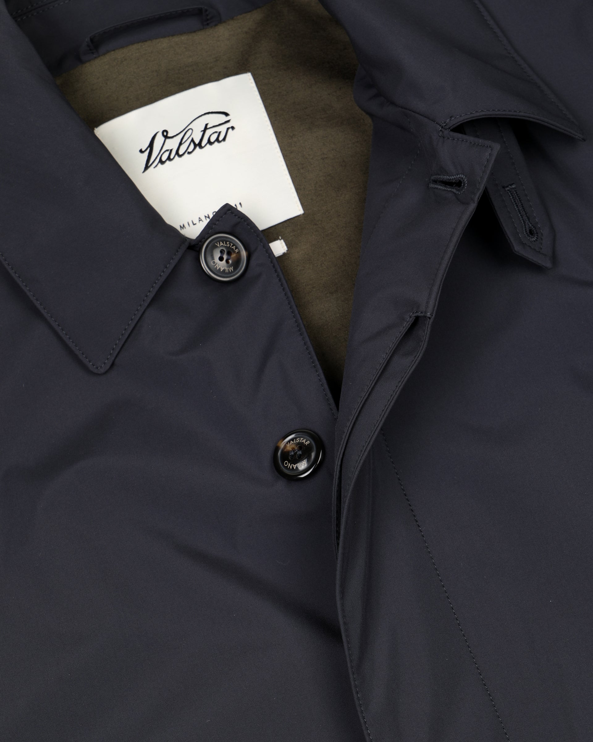 Impermeabile Milano tascabile in microfibra waterproof, foderato. Blu - Navy