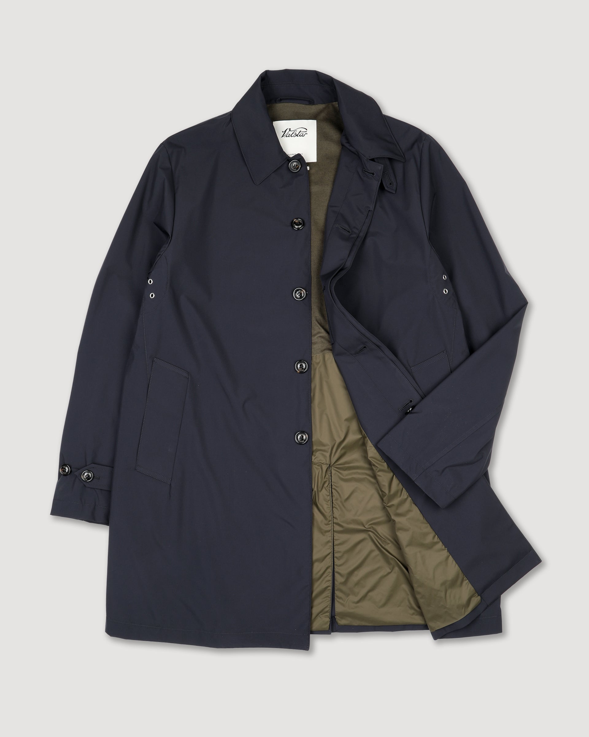 Impermeabile Milano tascabile in microfibra waterproof, foderato. Blu - Navy