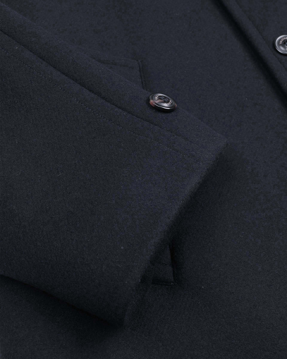 Cappotto Vittorio in panno di pura lana vergine, foderato. Blu - Navy