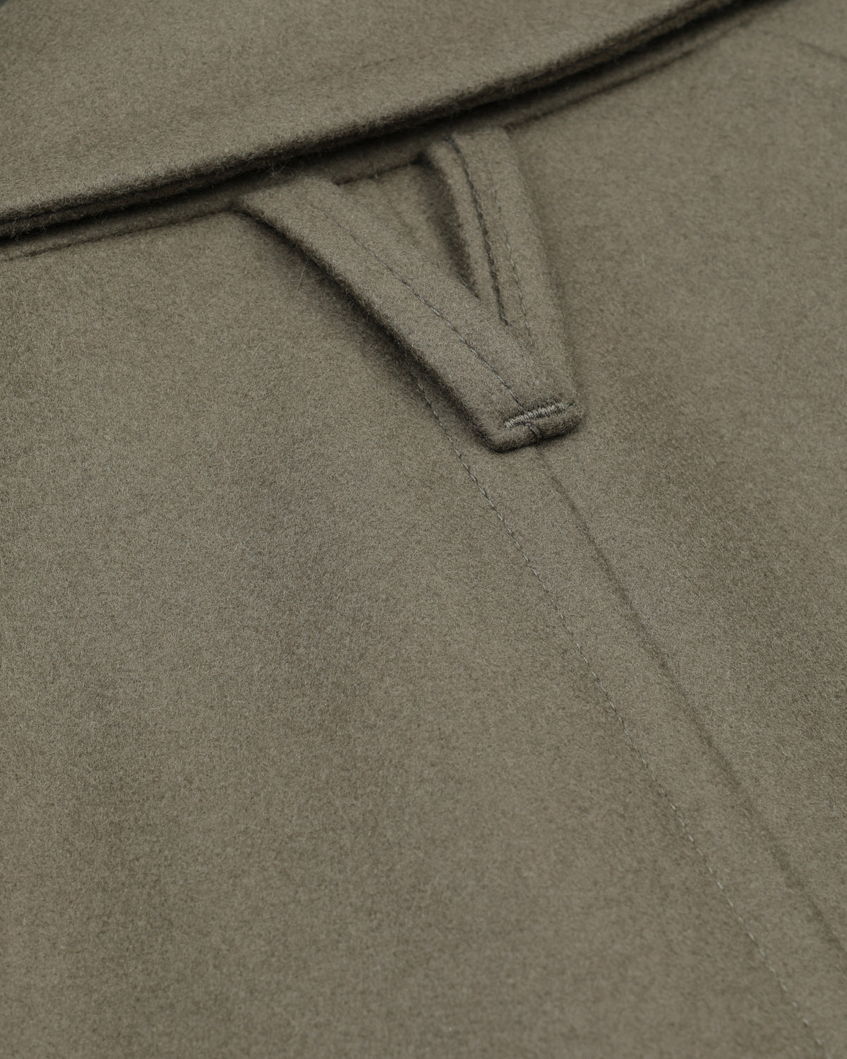 Cappotto Vittorio in panno di misto lana, foderato. Verde - Cappero