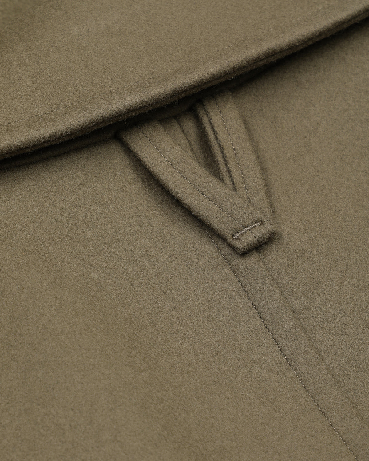 Cappotto doppiopetto Clifford in panno di misto lana, foderato. Verde - Cappero
