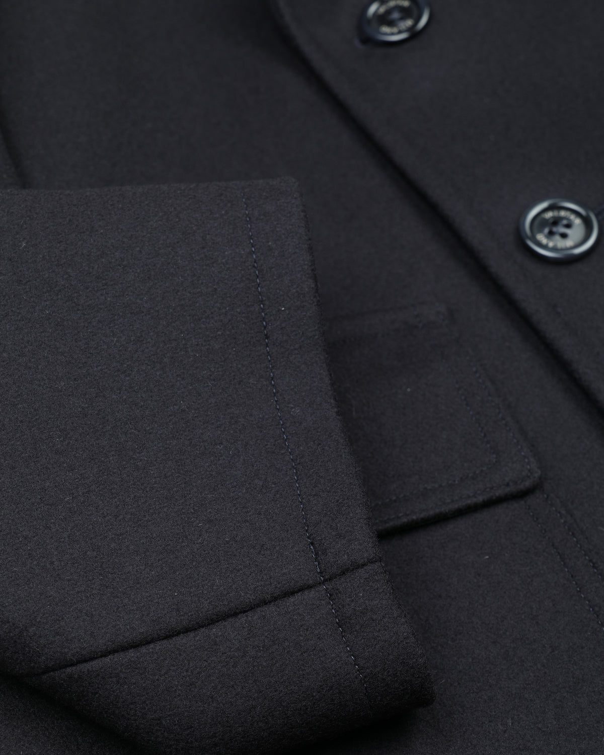 Cappotto doppiopetto Clifford in panno di misto lana, foderato. Blu - Navy
