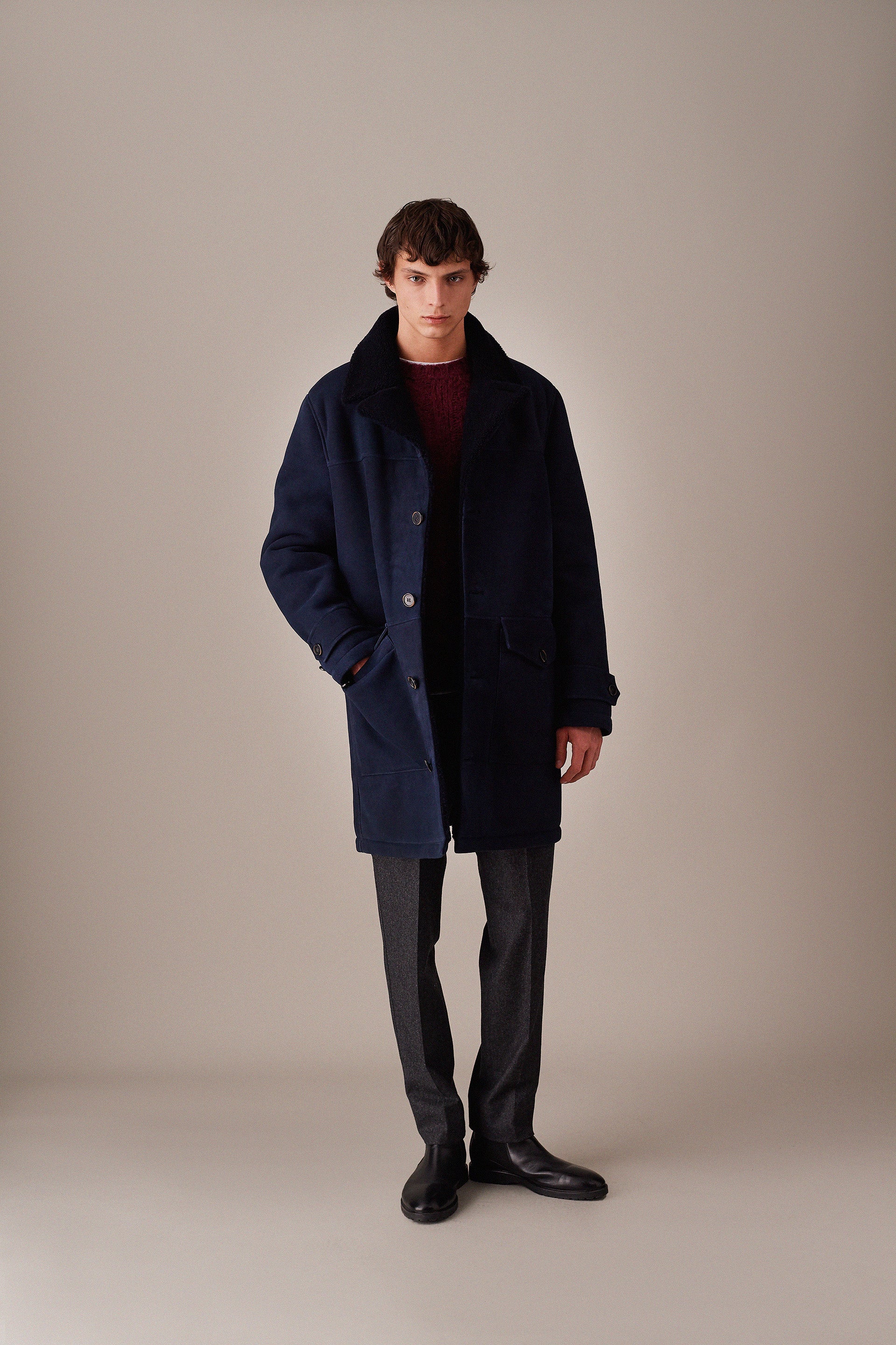 CAPPOTTO IN MONTONE - Dark blue