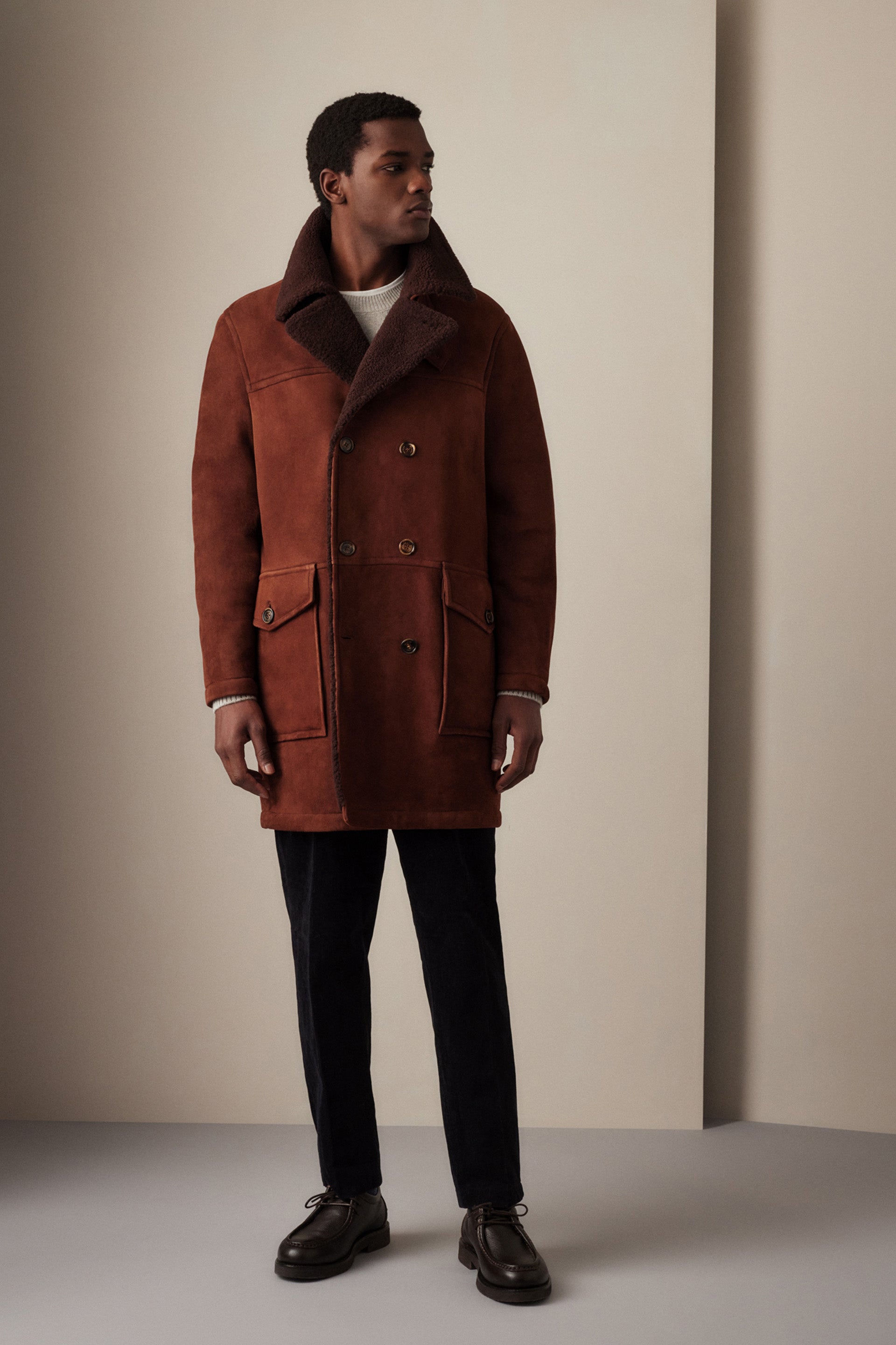 CAPPOTTO IN MONTONE - Burnt red/brown
