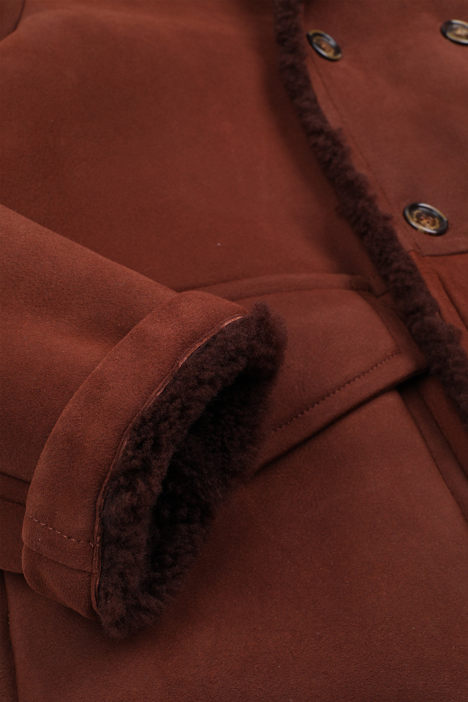 CAPPOTTO IN MONTONE - Burnt red/brown