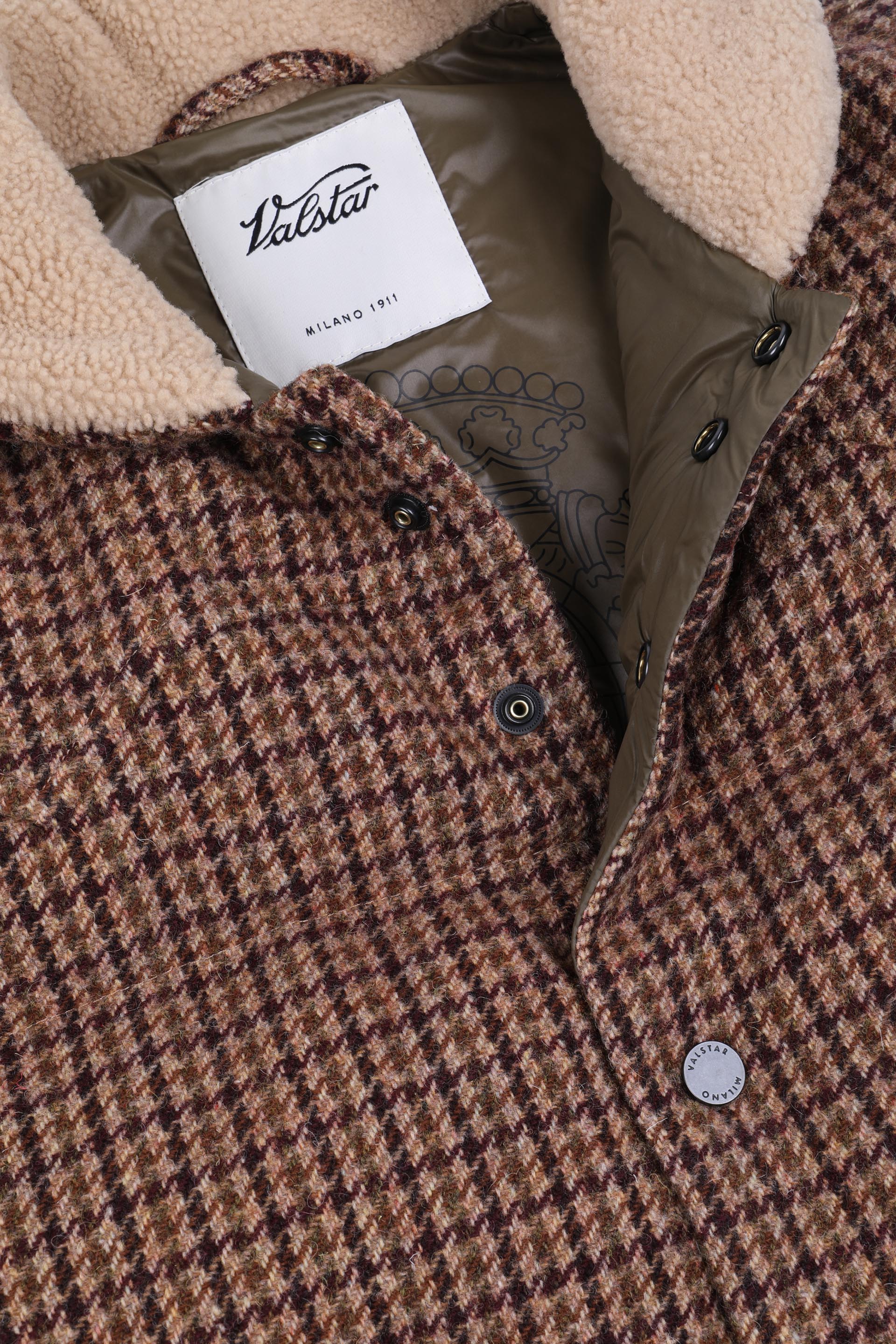 VEST - Honey/bordeaux/brown