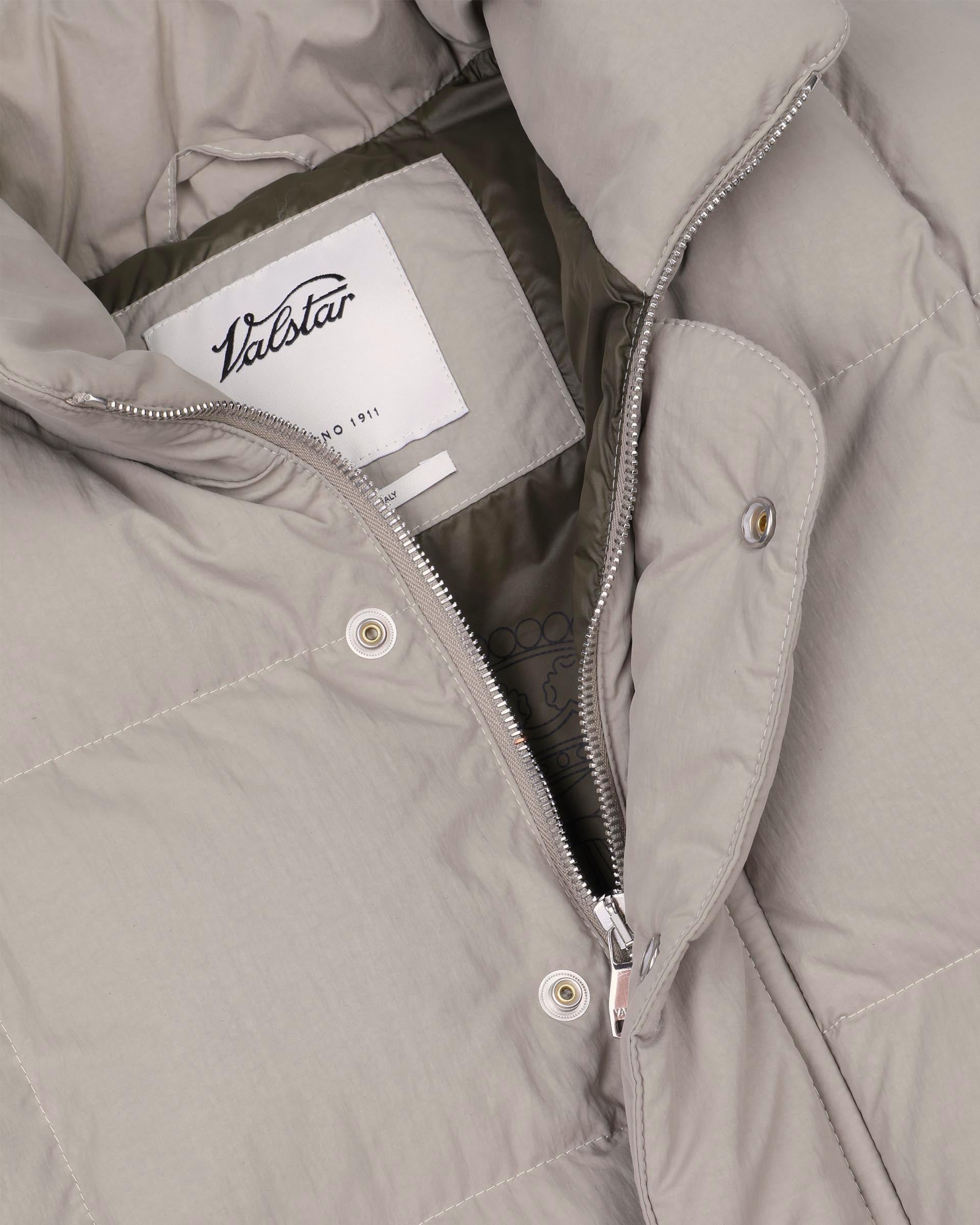 Smanicato Oliver in tessuto tecnico water repellent, imbottito in piuma. Beige - Sughero