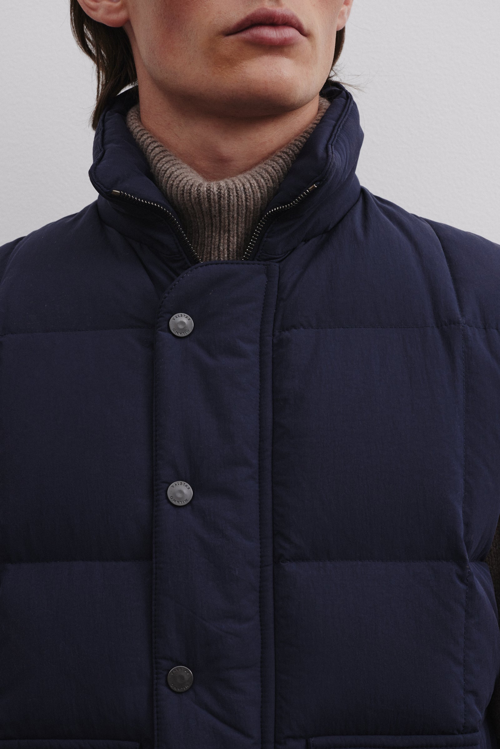 OLIVER GIUBBOTTO SENZA MANICHE IMBOTTITO IN PIUMA, NYLON WR - Navy blue