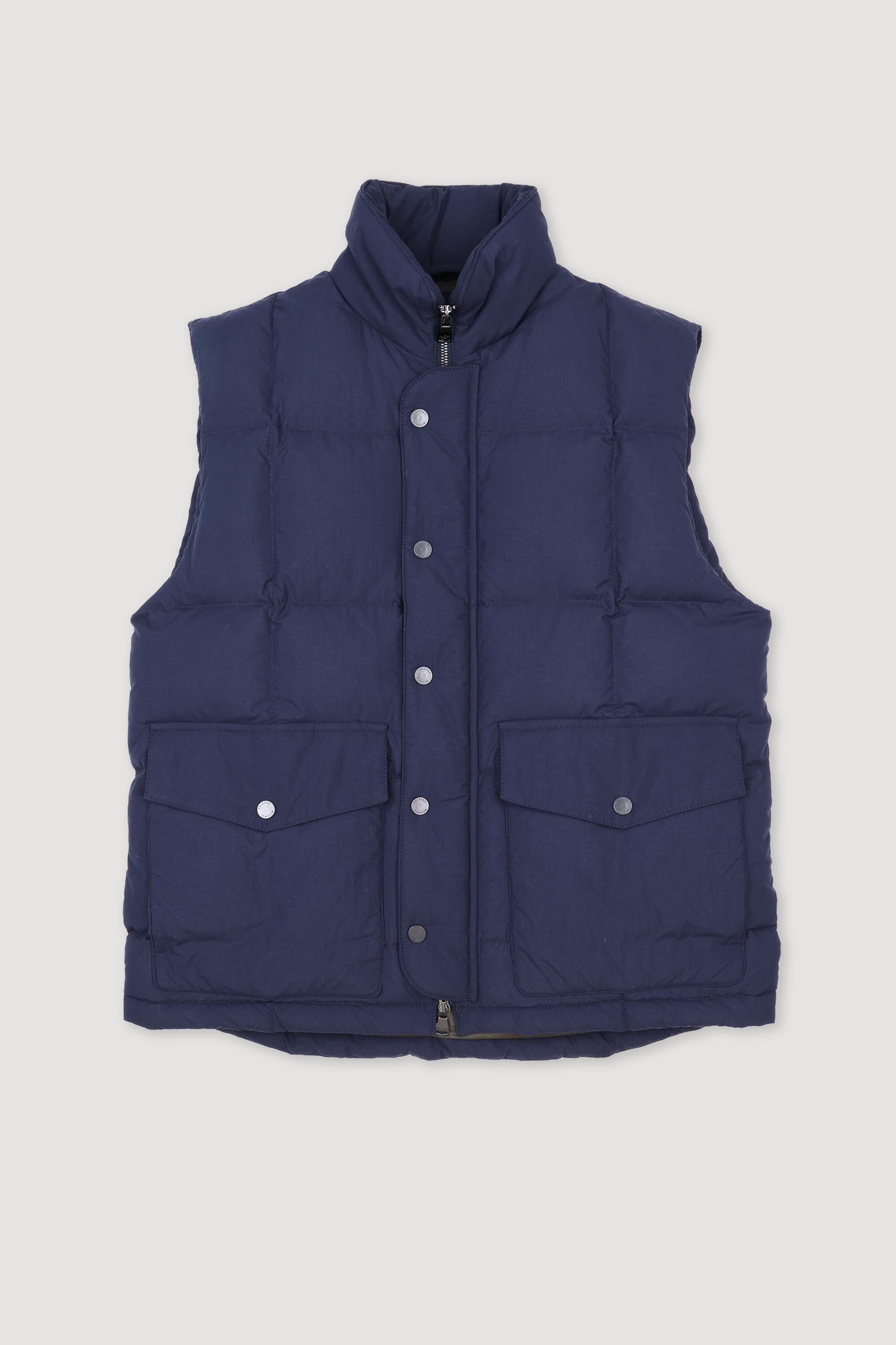 OLIVER GIUBBOTTO SENZA MANICHE IMBOTTITO IN PIUMA, NYLON WR - Navy blue
