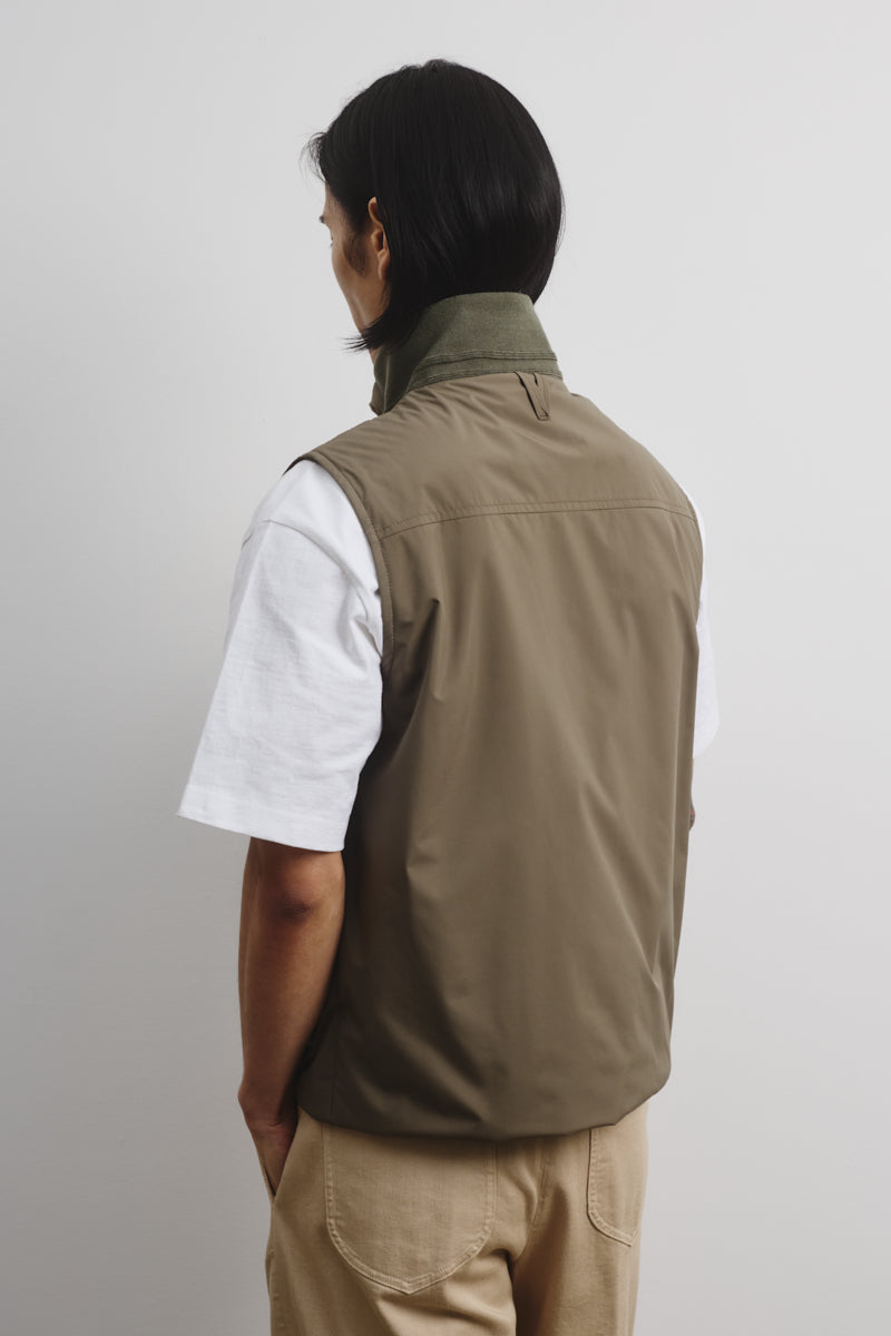 Gilet Caddy in microfibra accoppiata a 3 strati, waterproof. Verde - Cappero
