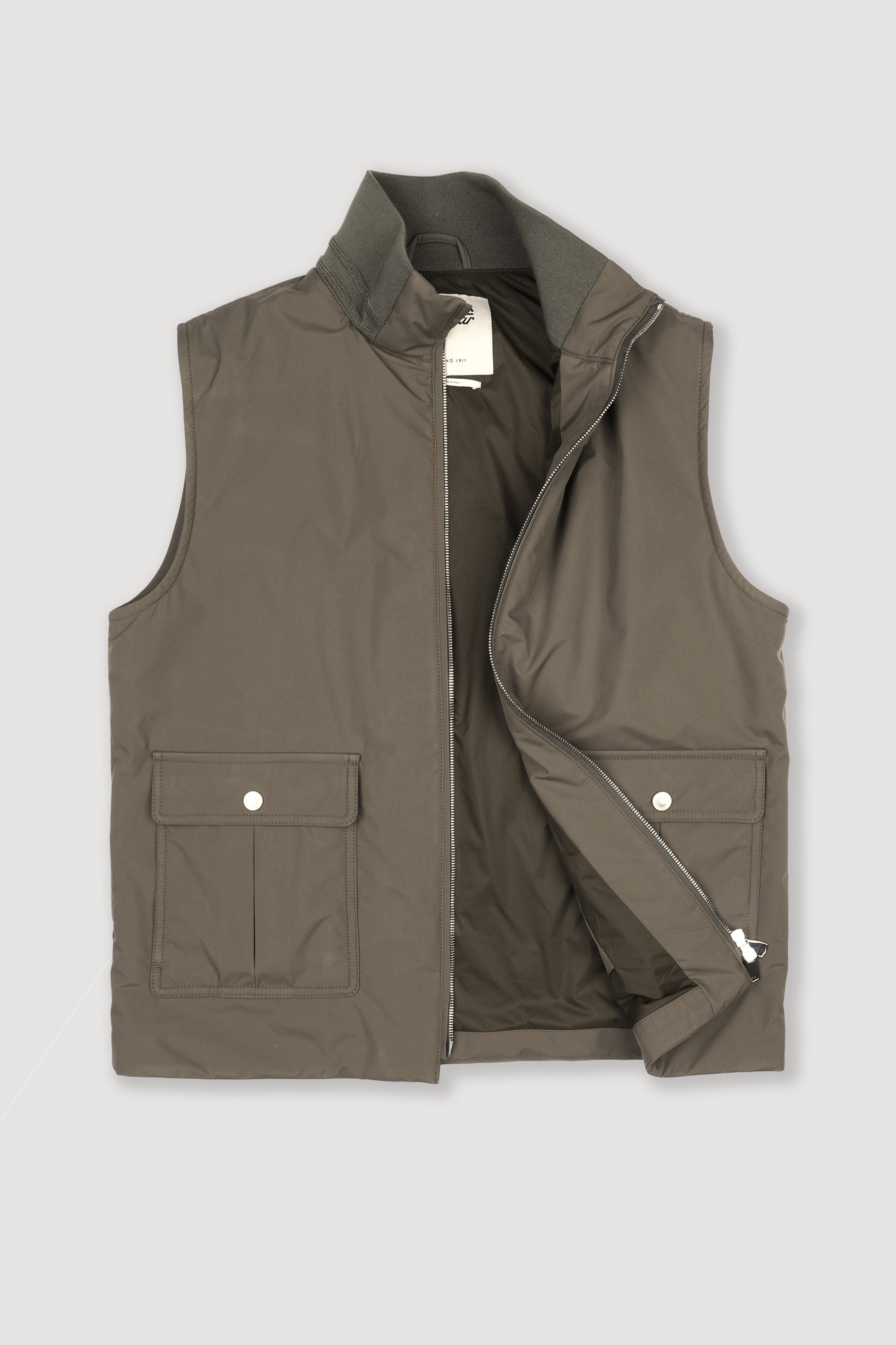 Gilet Caddy in microfibra accoppiata a 3 strati, waterproof. Verde - Cappero