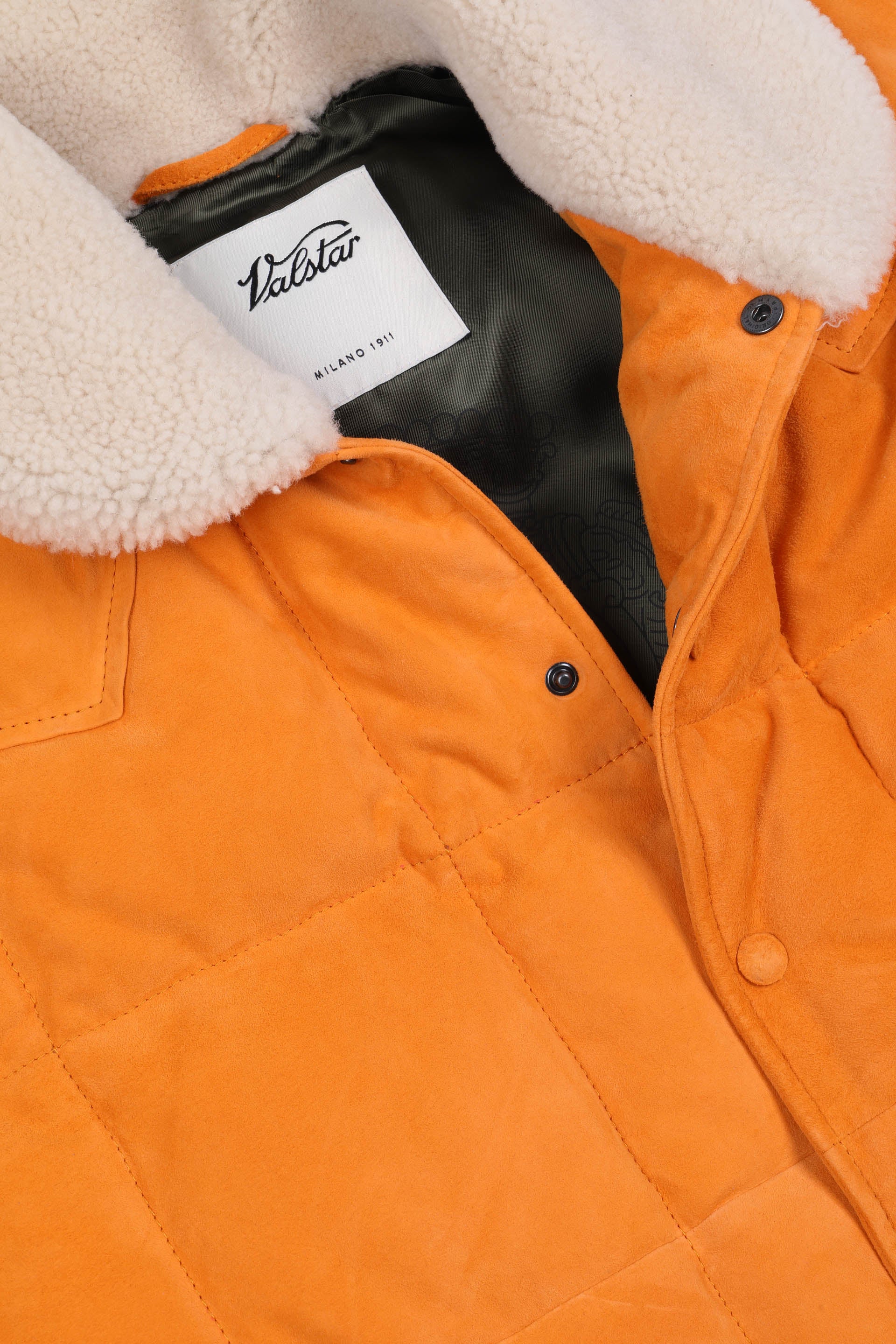 GILET YOSEMMITE IMBOTTITO PIUMA, COLLO IN MONTONE, SUEDE - Yolk