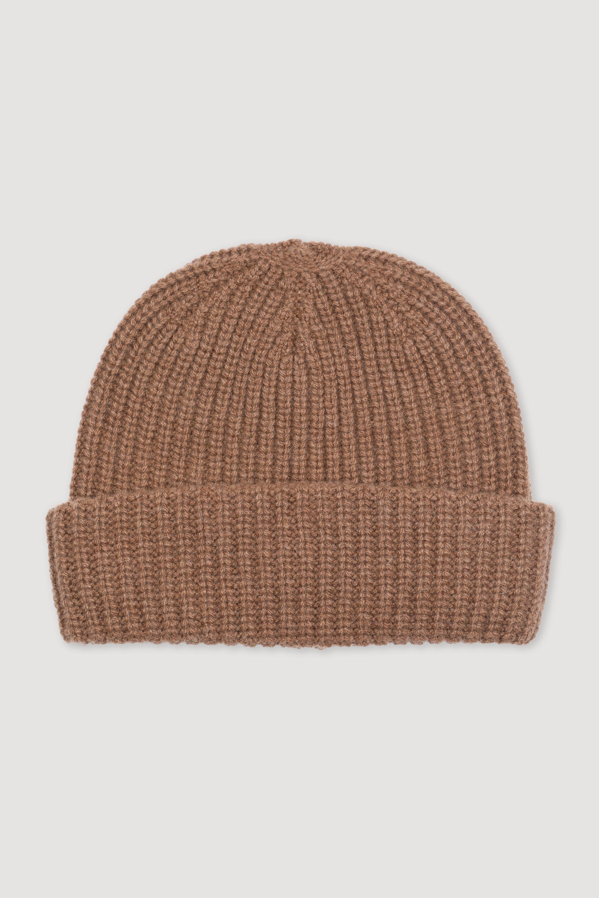 BERRETTO MAGLIA INGLESE CASHMERE - Toffee