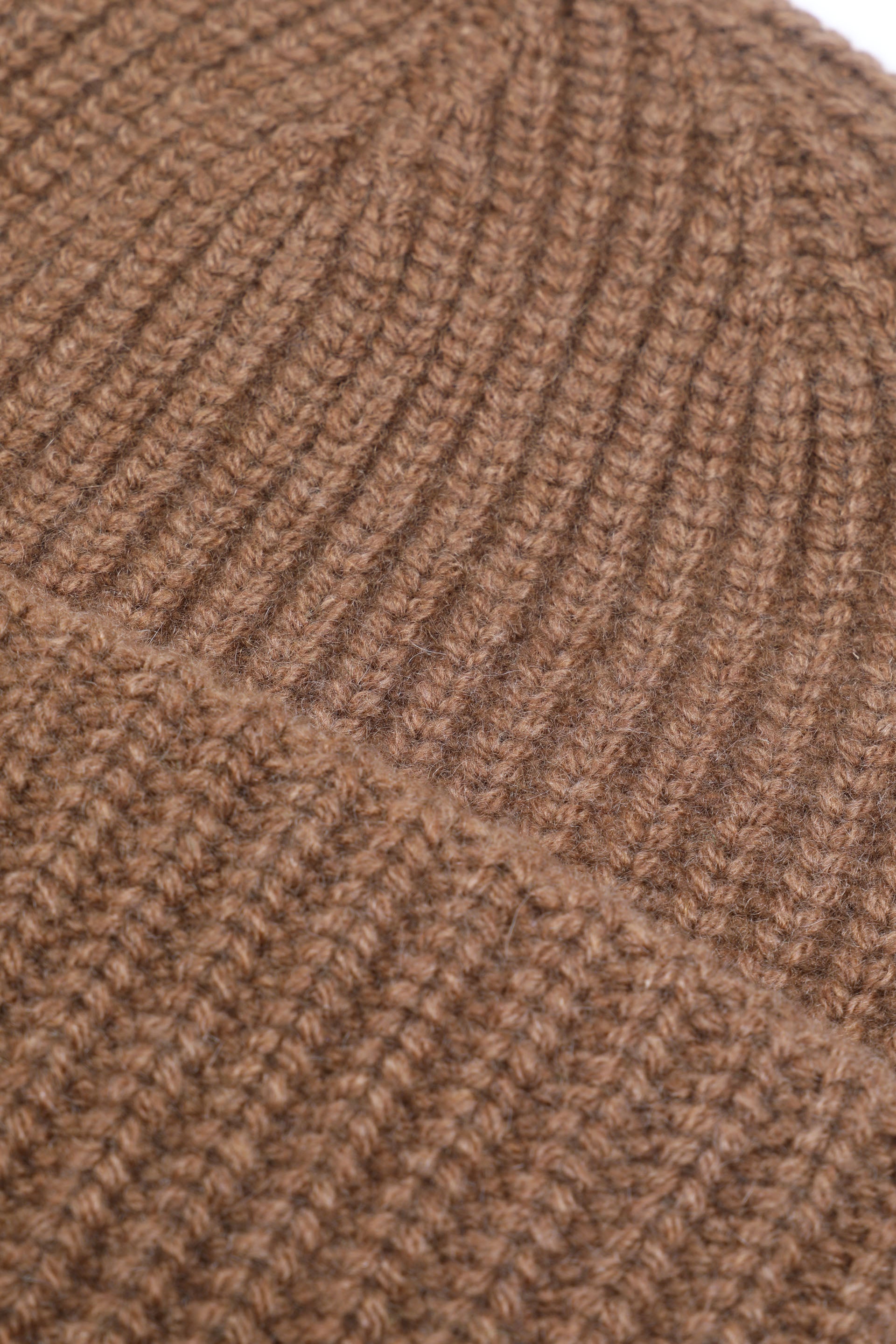 BERRETTO MAGLIA INGLESE CASHMERE - Toffee