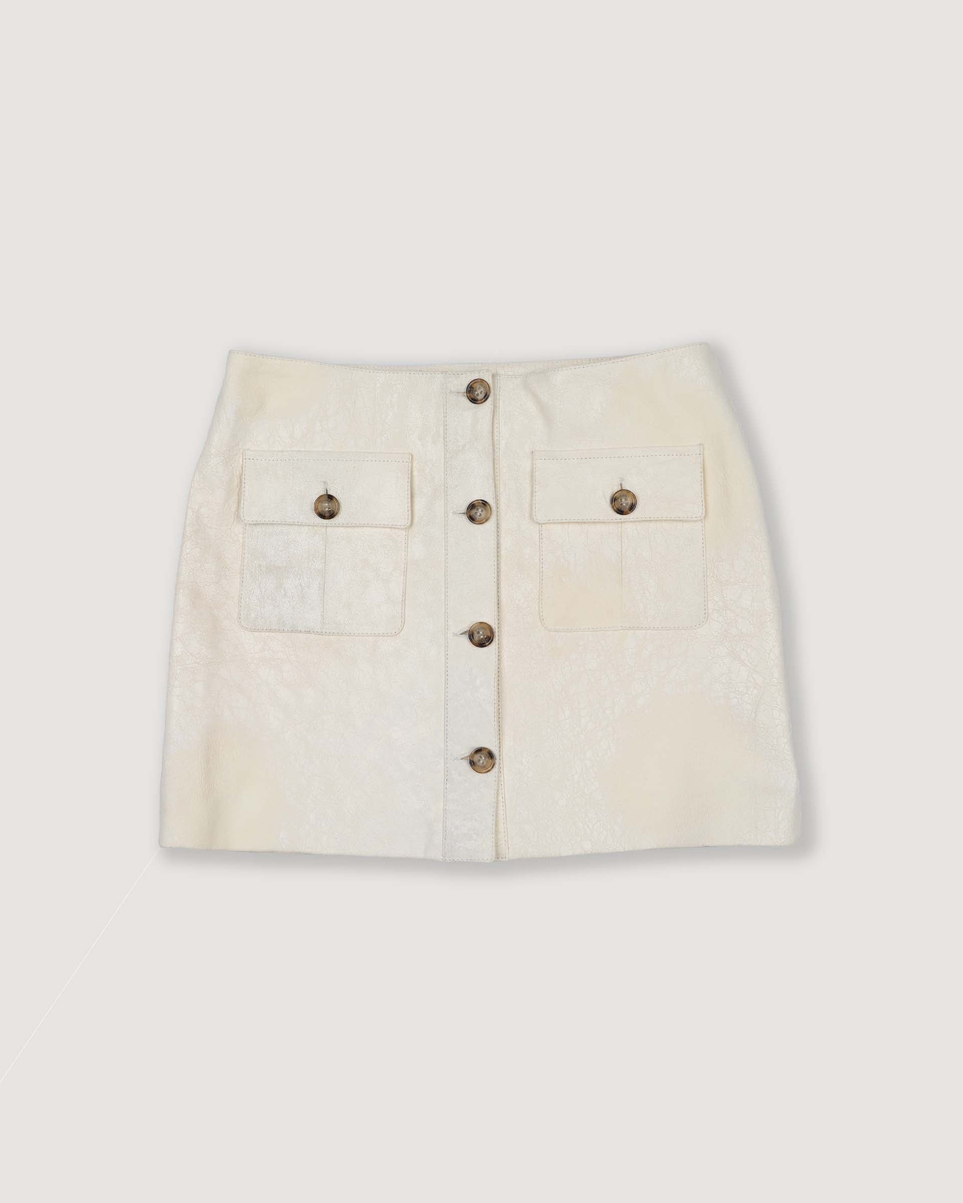 DONNA-MINIGONNA ( VALSTARINA ) IN NAPPA CRACK, FODERATA - Butter