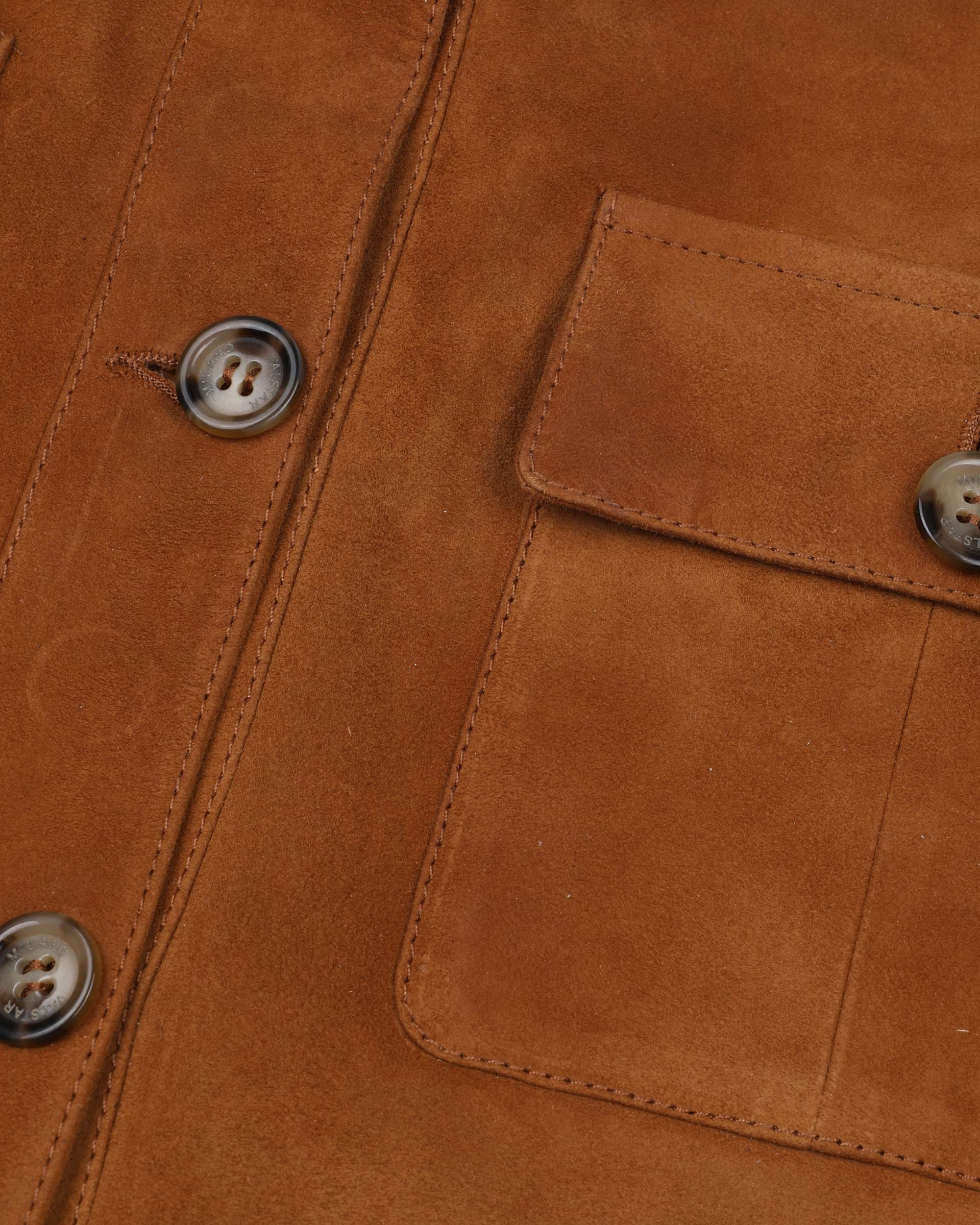 DONNA-MINIGONNA ( VALSTARINA ) IN  LIGHT SUEDE VINTAGE, FODERATA - Avana