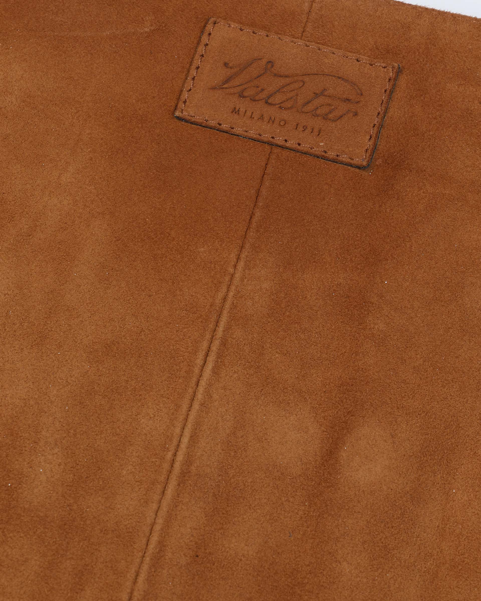 DONNA-MINIGONNA ( VALSTARINA ) IN  LIGHT SUEDE VINTAGE, FODERATA - Avana