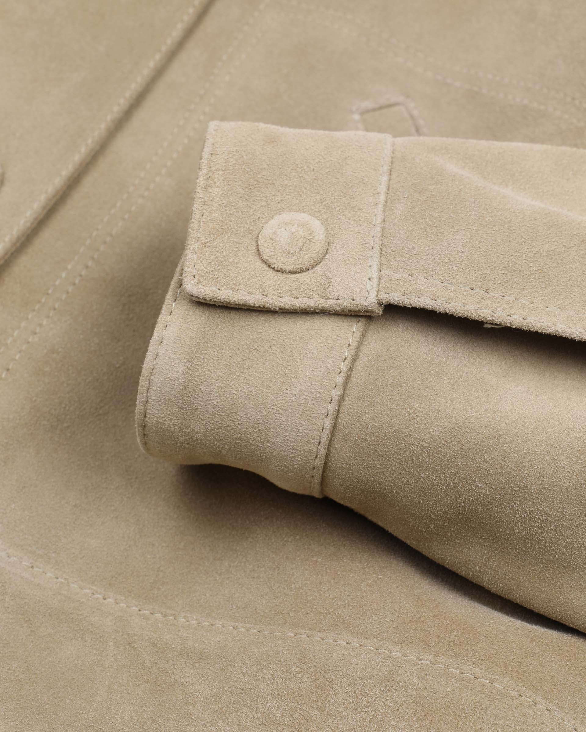 DONNA-WORK JACKET CROPPED CON BOTTONI IN CROSTA, FODERATA - Sabbia