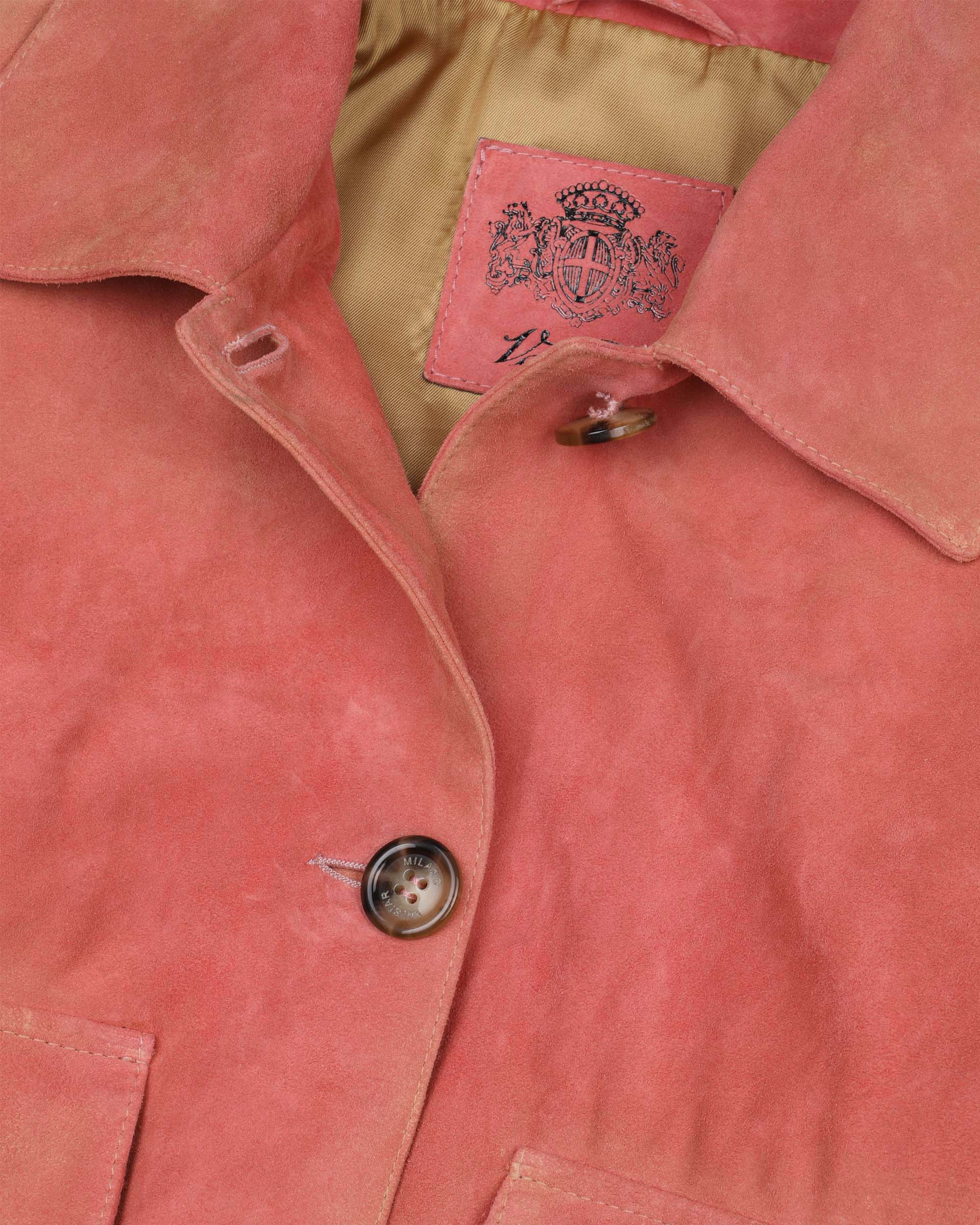 DONNA-VALSTARINO CROPPED CON BOTTONI IN LIGHT SUEDE SOLARIZZATO, BORDI FONDO E POLSI IN MAGLIA, FODERATO - Chili