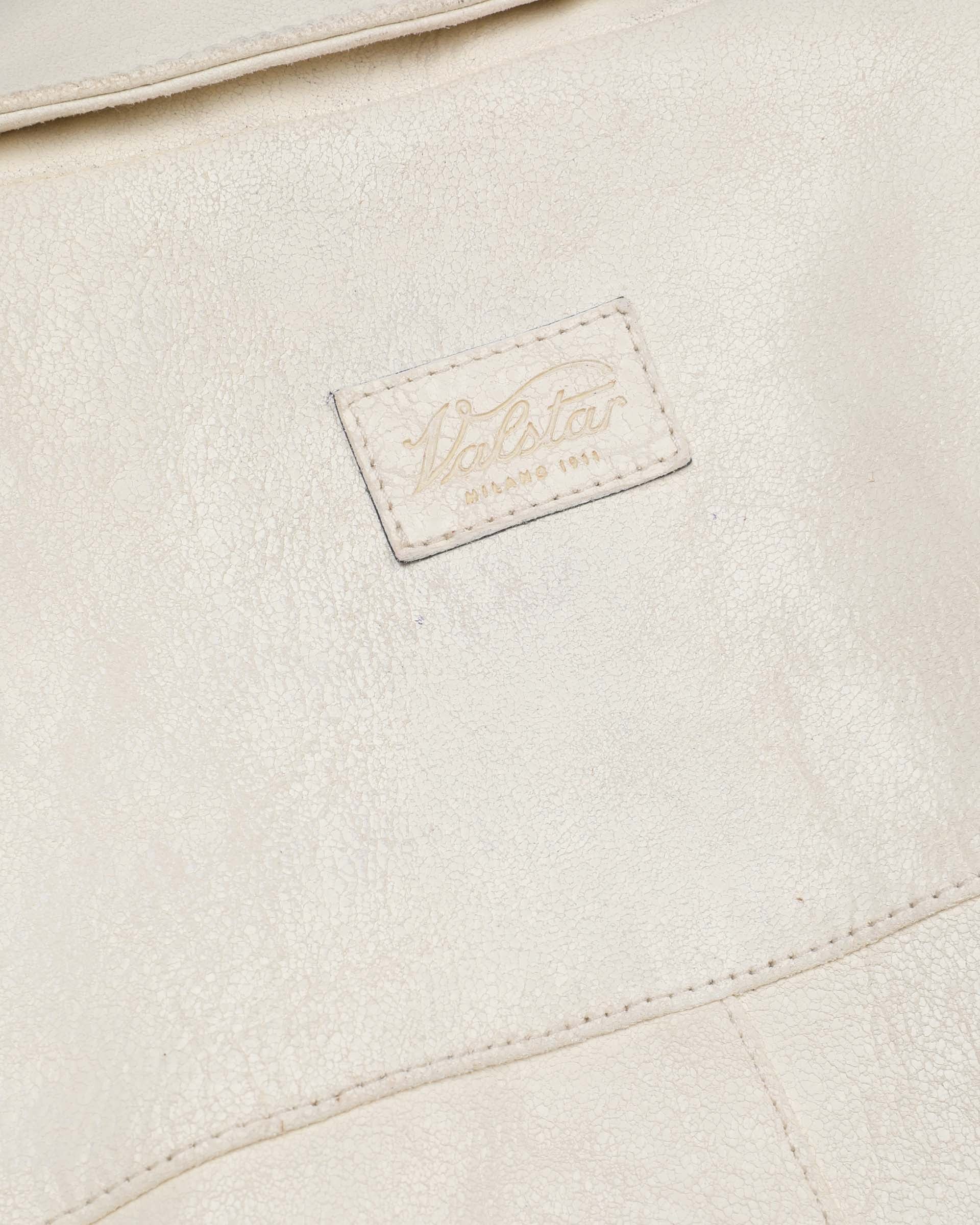 DONNA-VALSTARINO CROPPED CON BOTTONI IN NAPPA CRACK, BORDI FONDO E POLSI IN MAGLIA, FODERATO - Butter