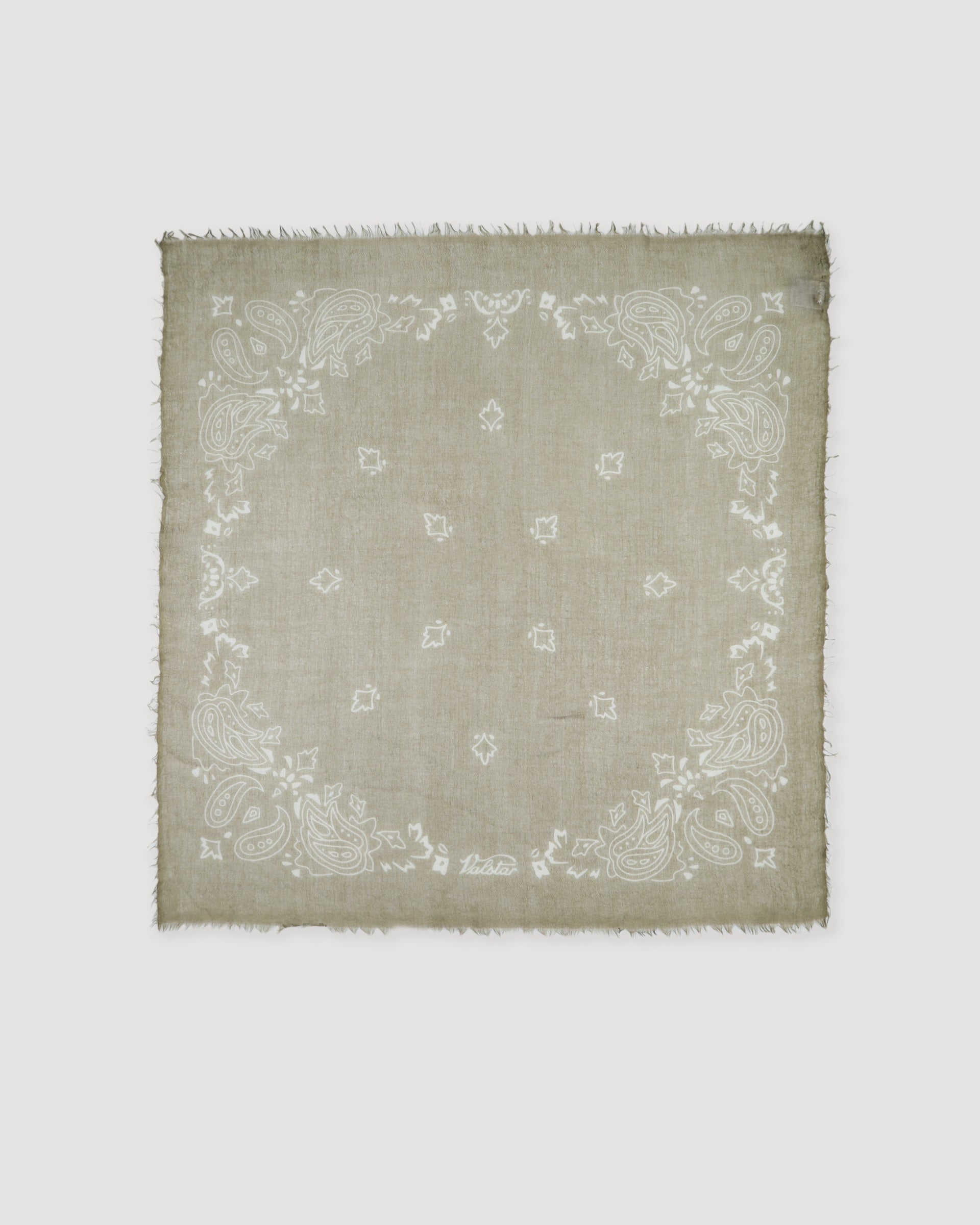 UNISEX-BANDANA STAMPATA IN CASHMERE - Militare